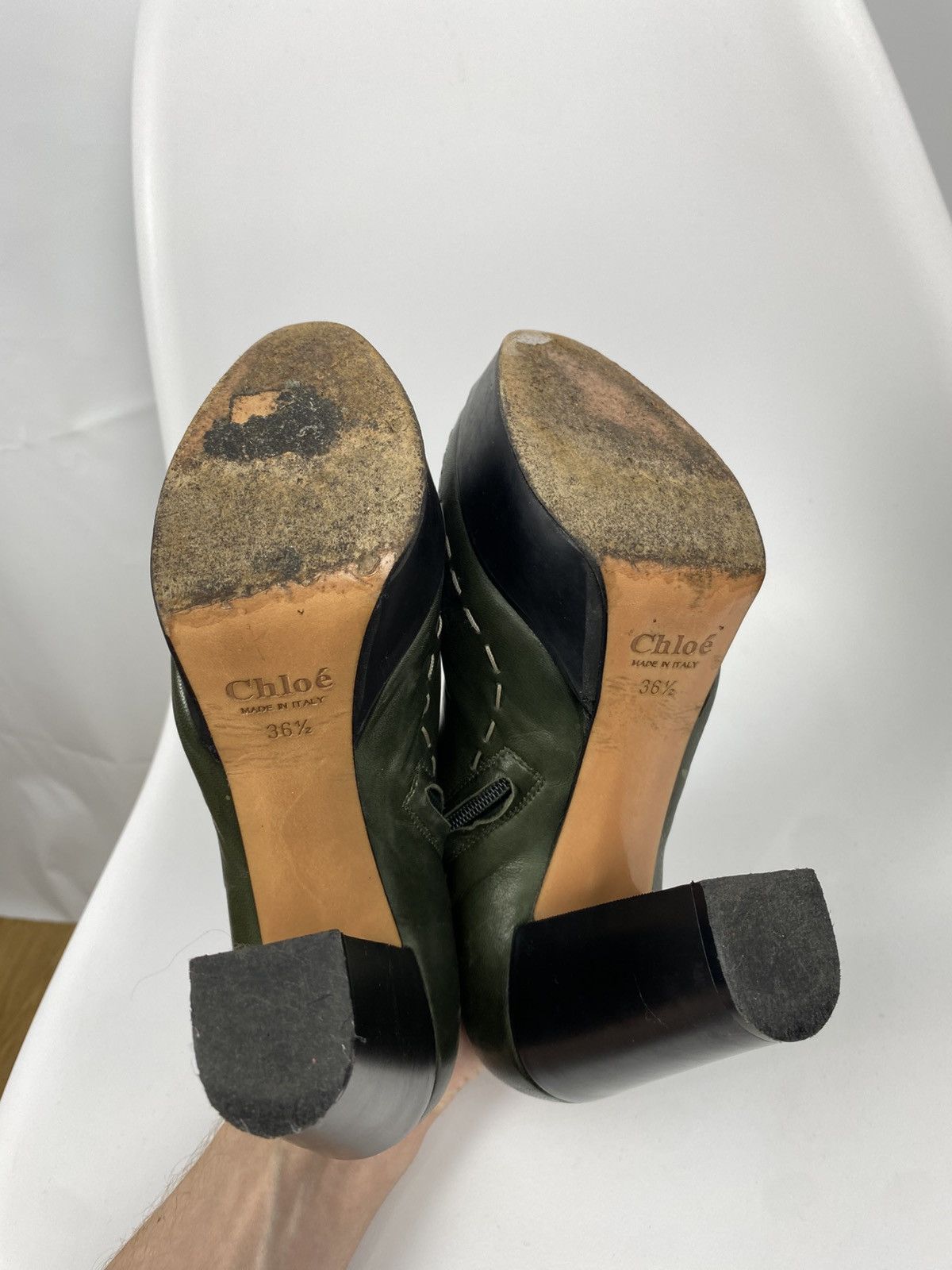 Chloe Chloe Genuine Leather Ankle Boots size 36.5 Size US 6.5 / IT 36.5 - 7 Thumbnail