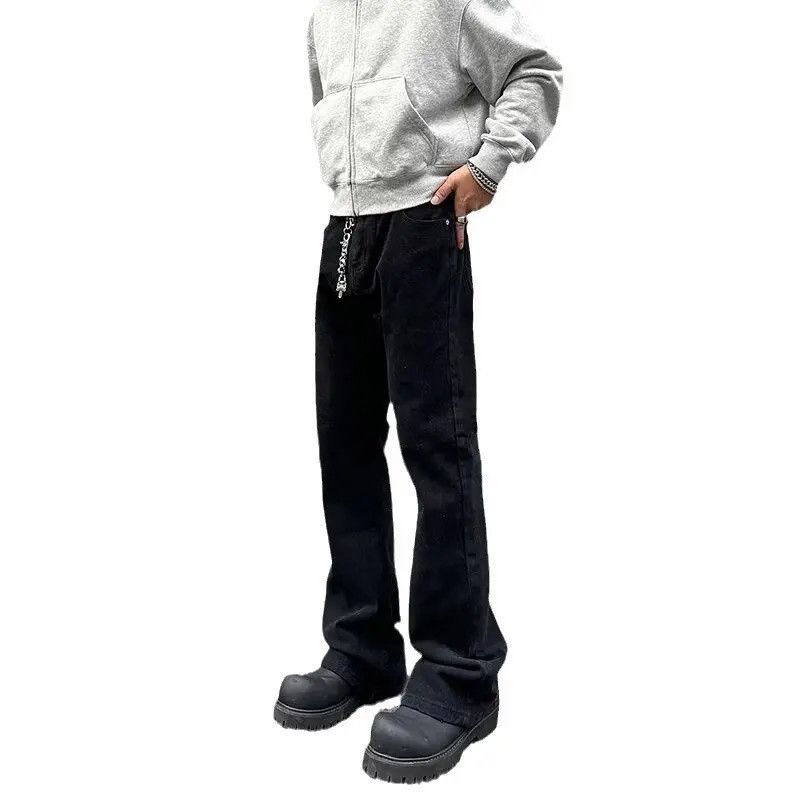 Japanese Brand Retro loose straight leg micro flared jeans Size US 32 / EU 48 - 5 Thumbnail