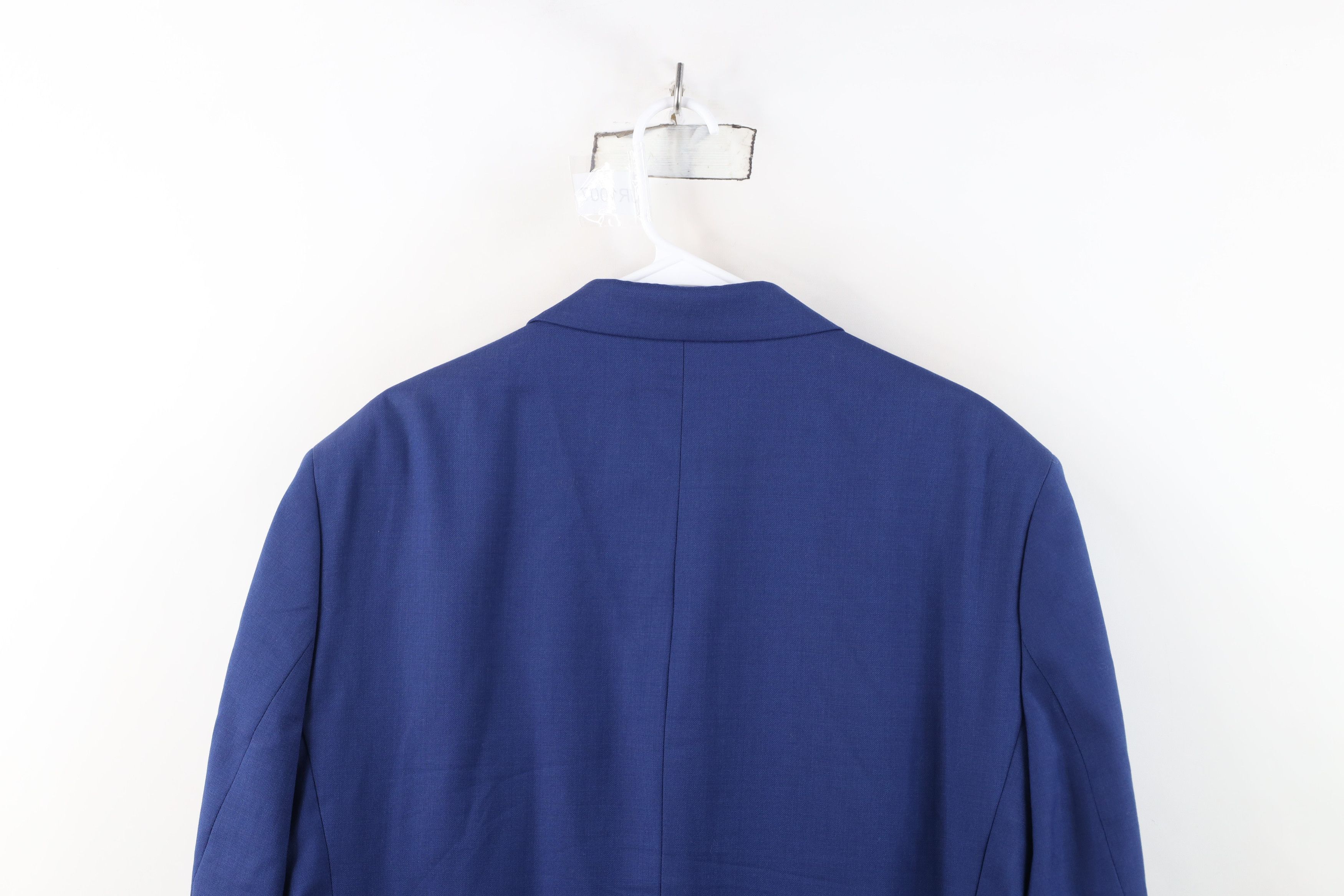 Jos. A. Bank Jos A Bank Wool 2 Button Suit Coat Blazer Jacket Blue Size US XXL / EU 58 / 5 - 16 Thumbnail