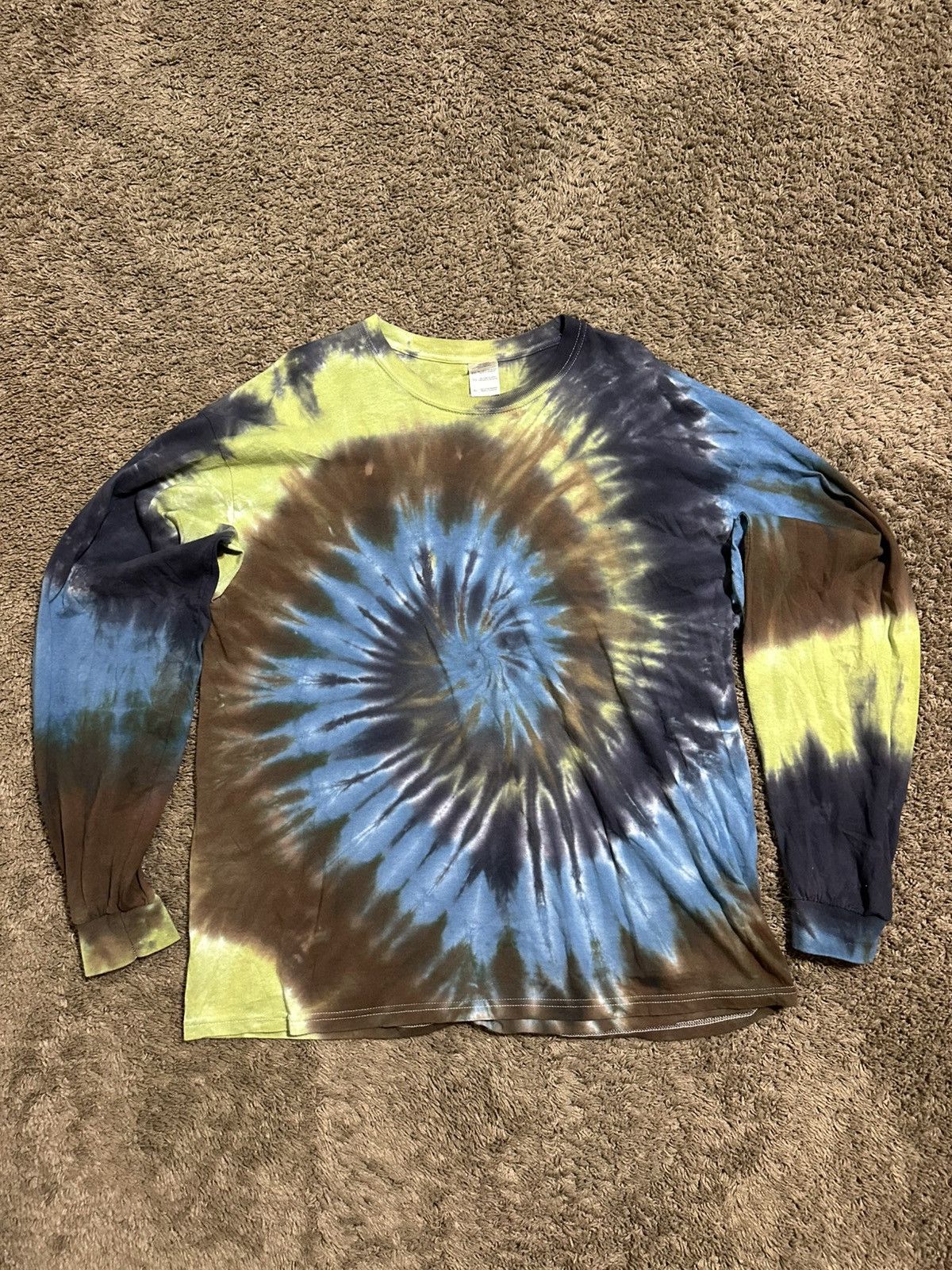 Gildan Vintage Tie-Dye “green & blue” shirt 00s size Xl Size US XL / EU 56 / 4 - 1 Thumbnail