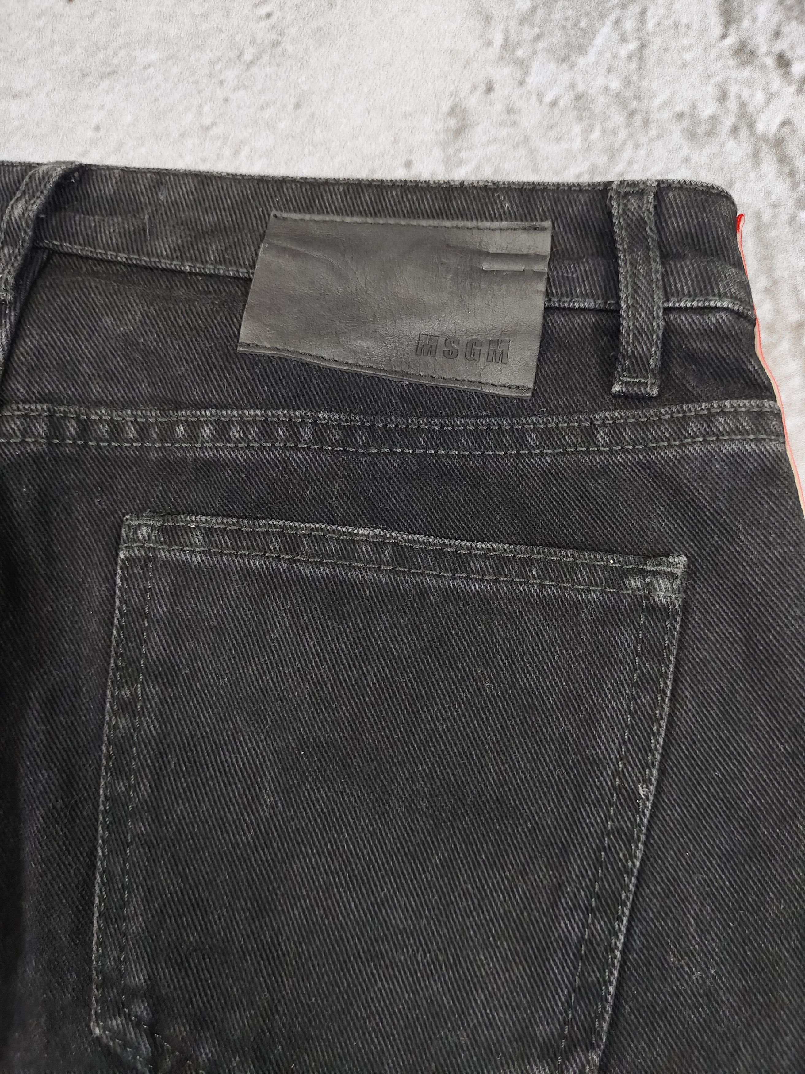 MSGM MSGM Milano- Logo Tape Side Stripe Cropped Jeans Size 30" / US 8 / IT 44 - 6 Thumbnail