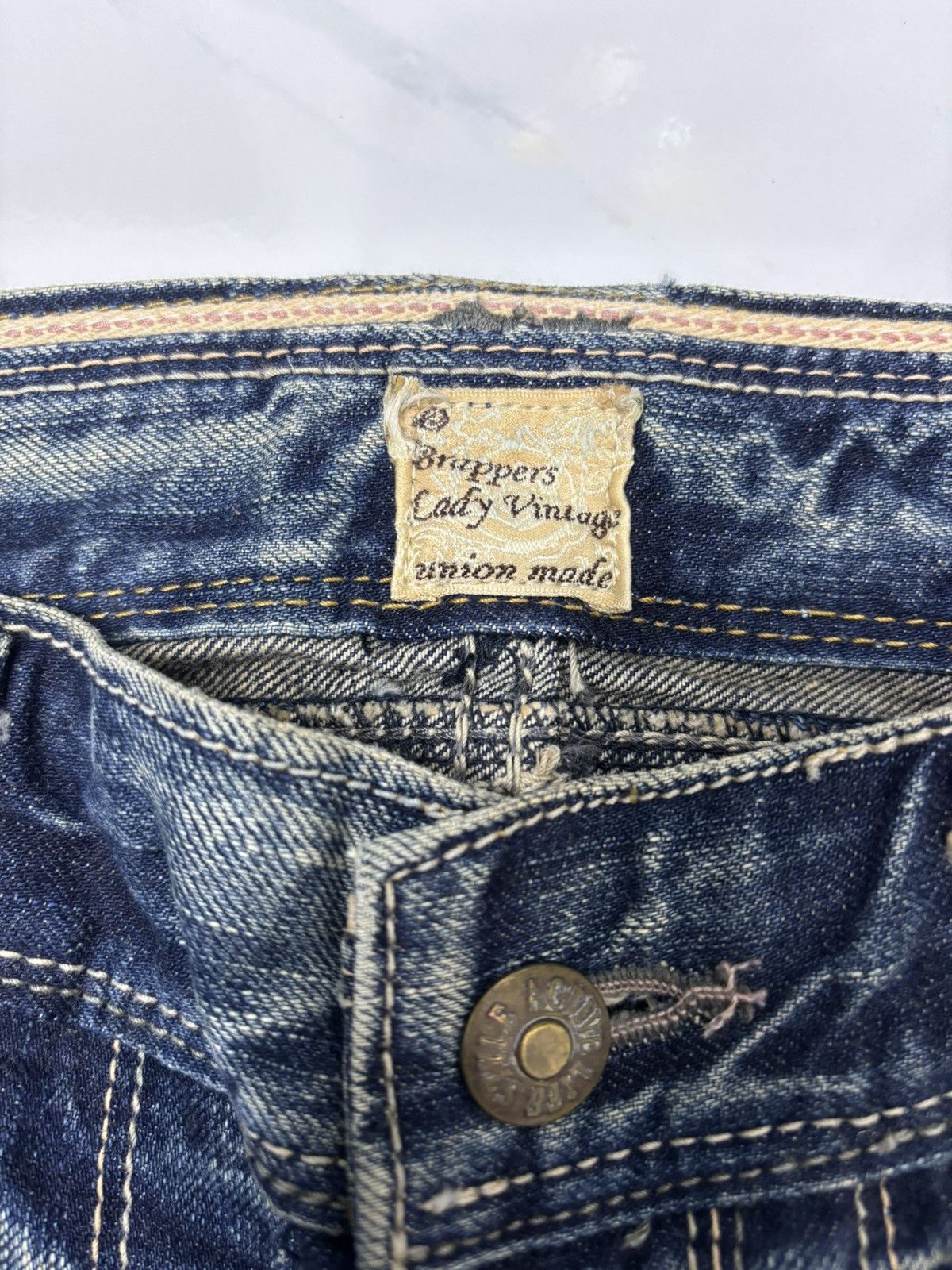 Hysteric Glamour × If Six Was Nine × Le Grande Bleu (L.G.B.) Brappers Flare Jeans Lady Vintage Union Made Bootcut Denim Size 27" / US 4 / IT 40 - 9 Thumbnail
