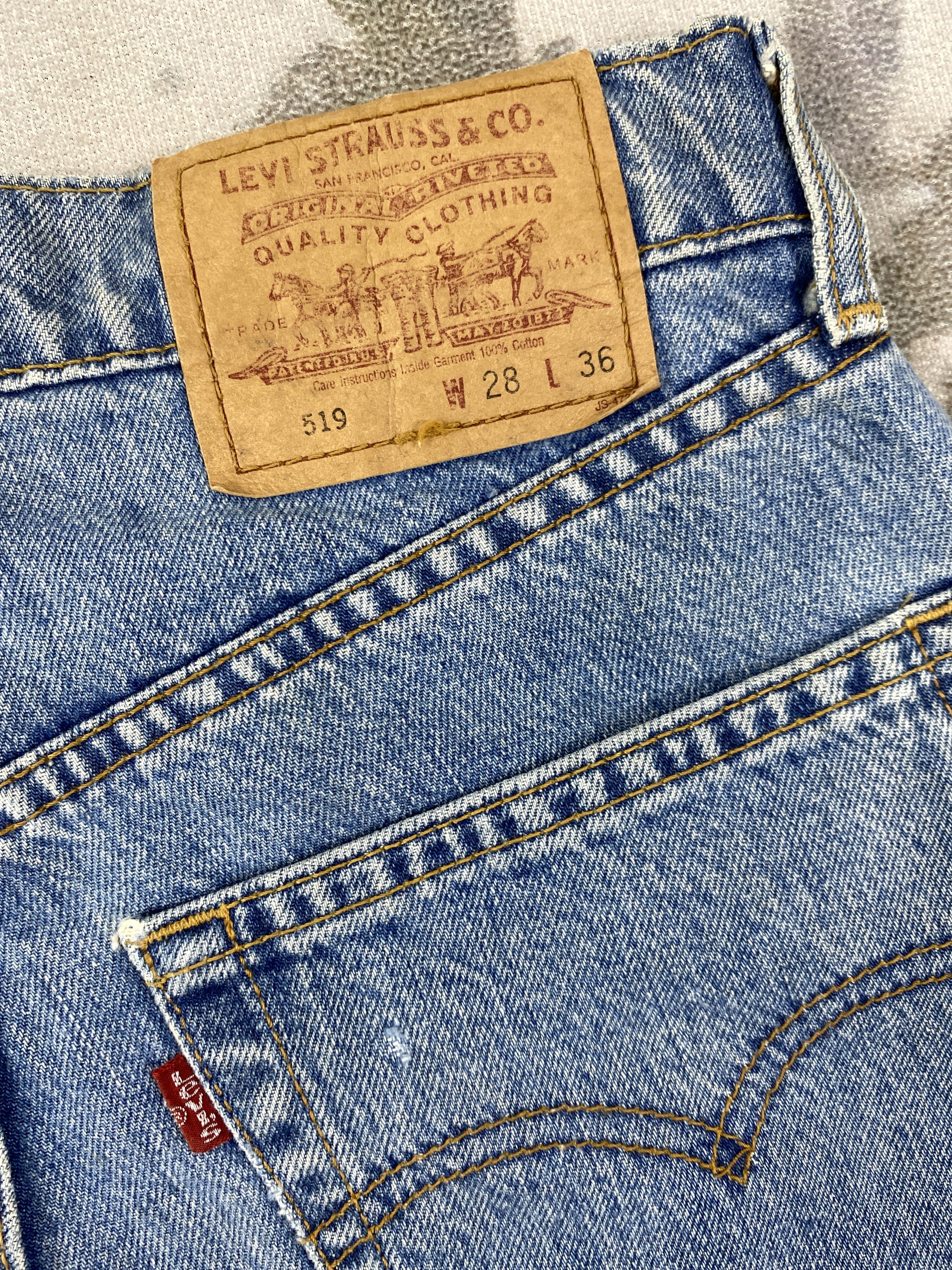 Levi's Blue Vintage Levi's 519 Jeans 27x31 Denim -JN1055 Size US 27 - 11 Thumbnail