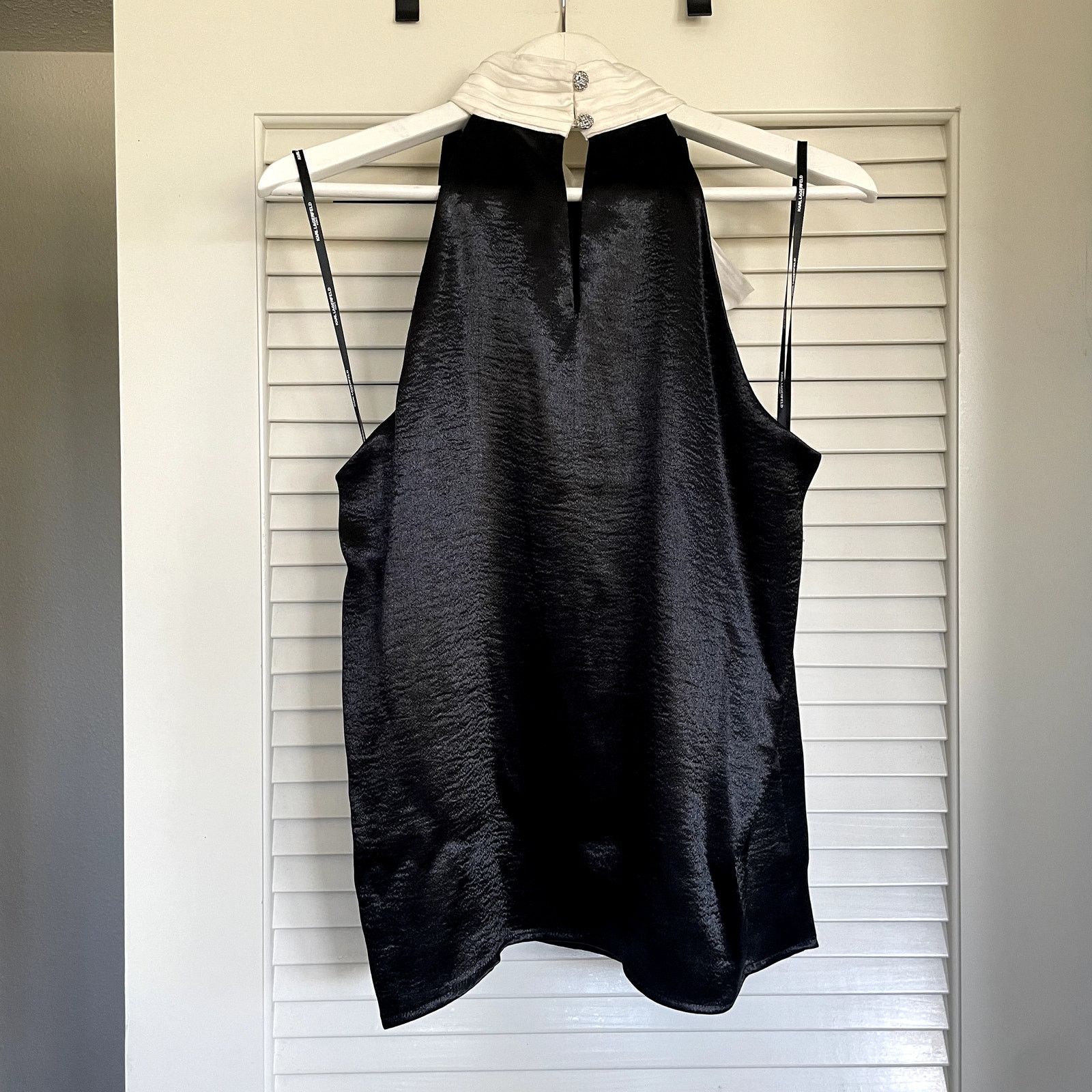 Karl Lagerfeld NWT Karl Lagerfield Paris Satin Dress Top Medium Glam Luxury Size M / US 6-8 / IT 42-44 - 8 Thumbnail