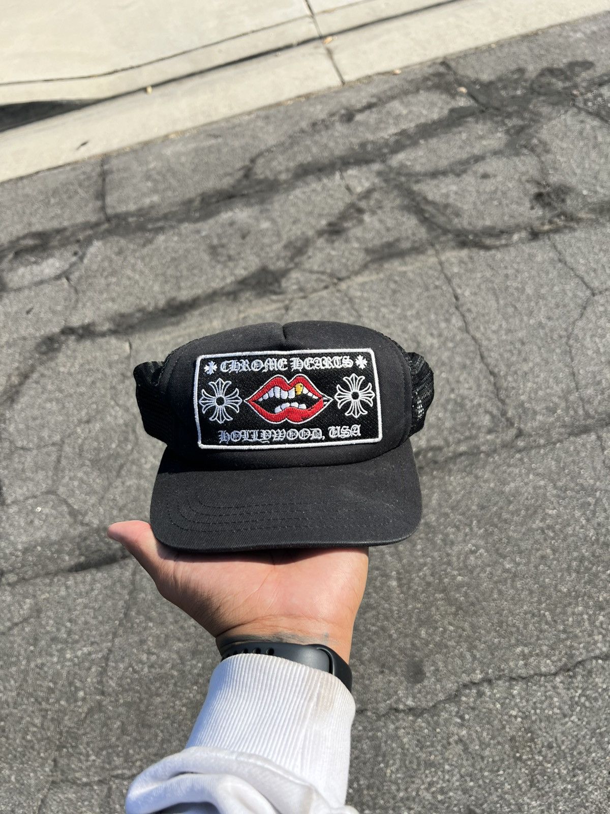 Chrome Hearts Chrome Hearts chompers Hollywood trucker Size ONE SIZE - 2 Thumbnail