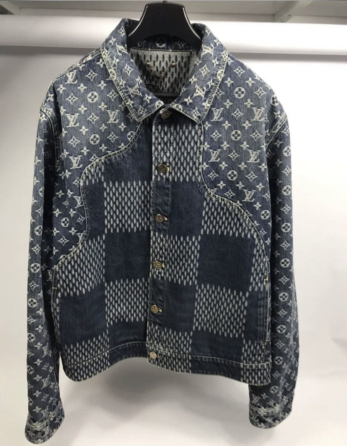 Louis Vuitton × Nigo Louis Vuitton X Nigo Monogram Denim Jacket Size US L / EU 52-54 / 3 - 1 Thumbnail