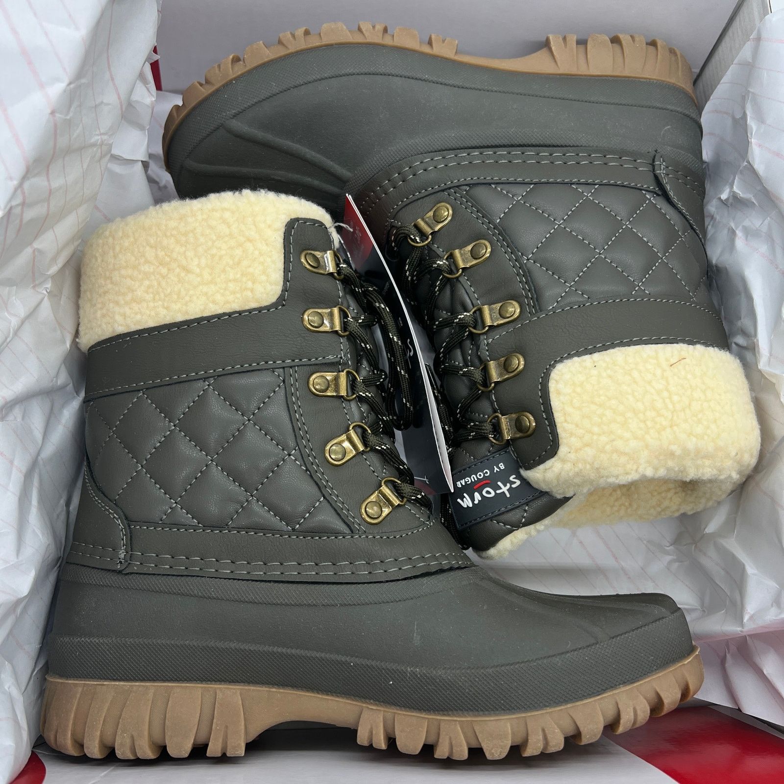 Other Cougar Waterproof Winter Boots Size 7 Medium Green Olive Size US 7 / IT 37 - 2 Thumbnail