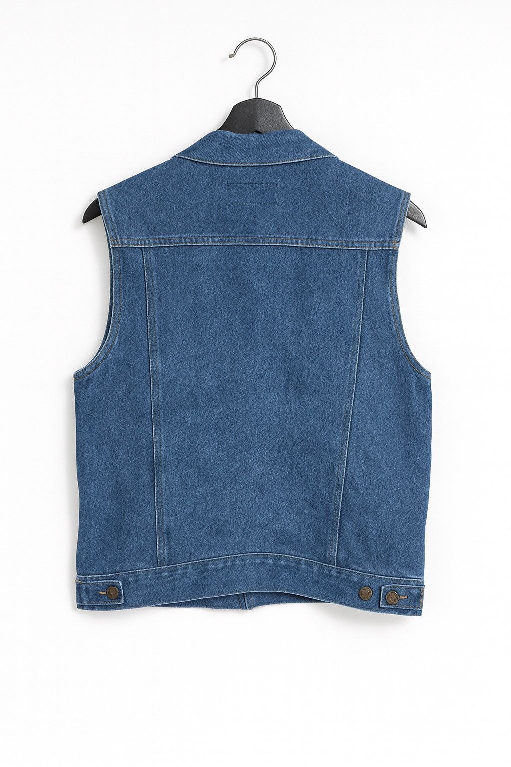Japanese Brand Vintage Campus Hero Denim Vest Classic Blue Jean Sleeveless Size US L / EU 52-54 / 3 - 2 Thumbnail