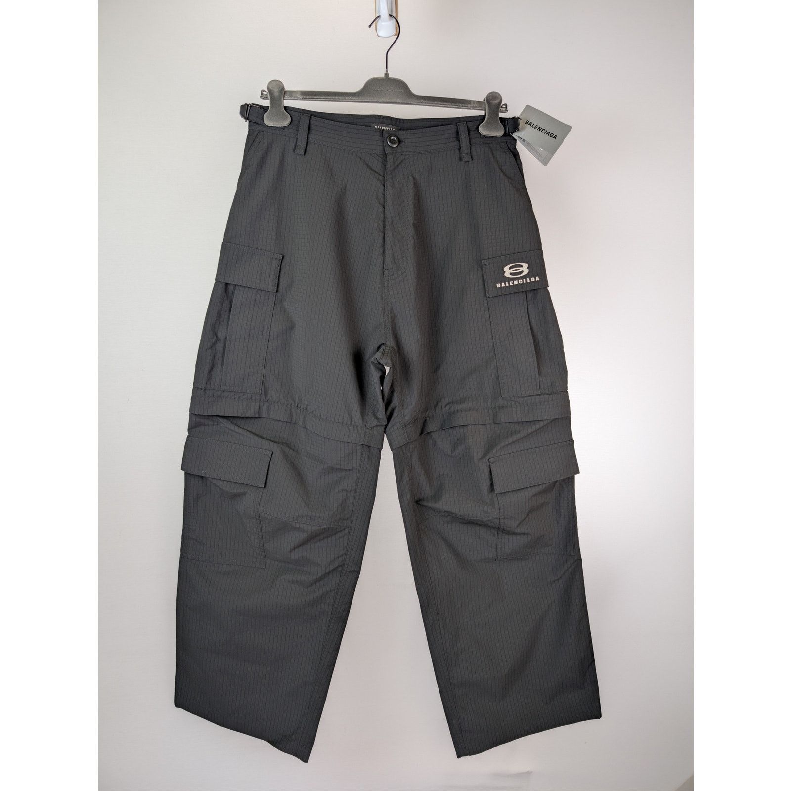 Balenciaga o1rshd1 Light Cargo Pants in Black Size US 32 / EU 48 - 1 Thumbnail