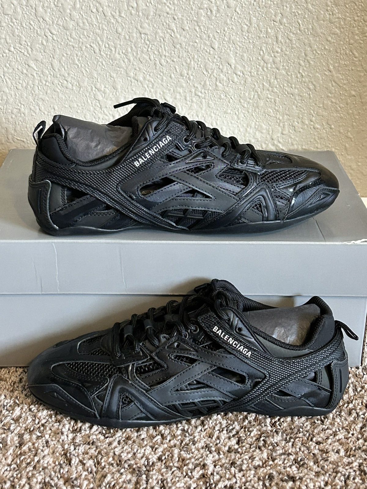Balenciaga Balenciaga Womens Drive Sneaker Triple Black Grailed