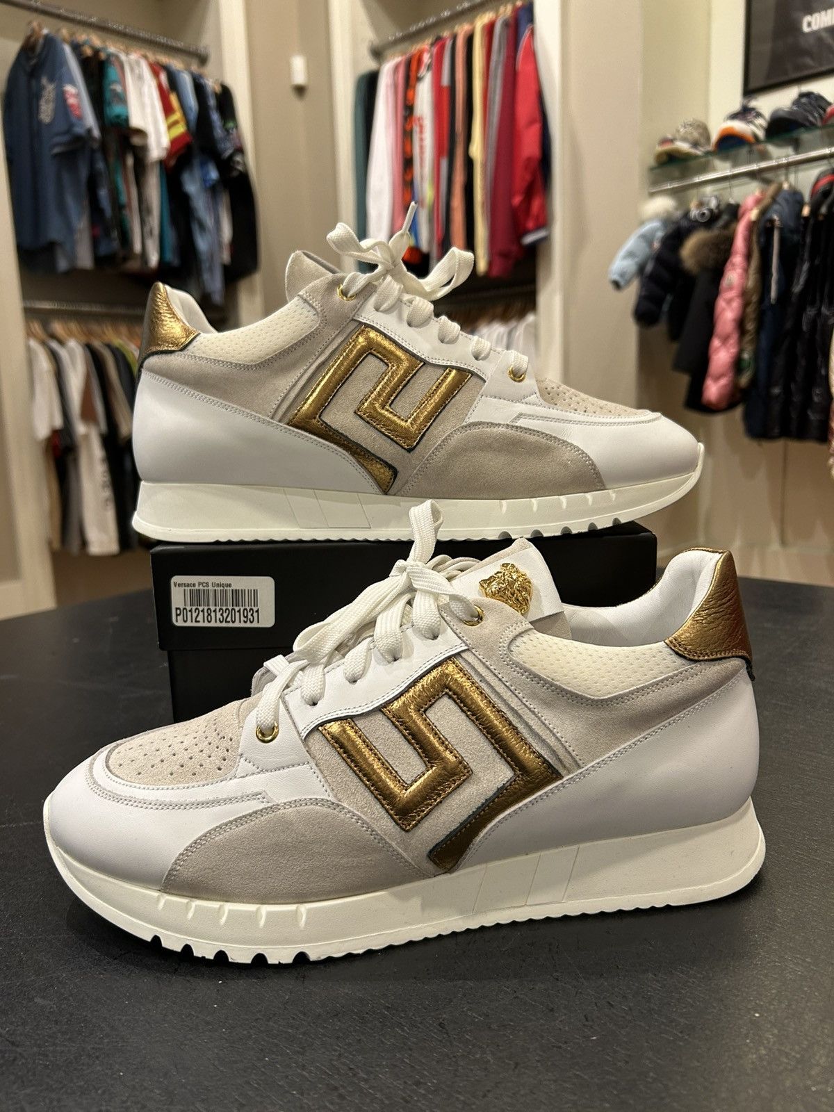 Versace Versace Low Top Sneakers White Size US 11 / EU 44 - 1 Thumbnail
