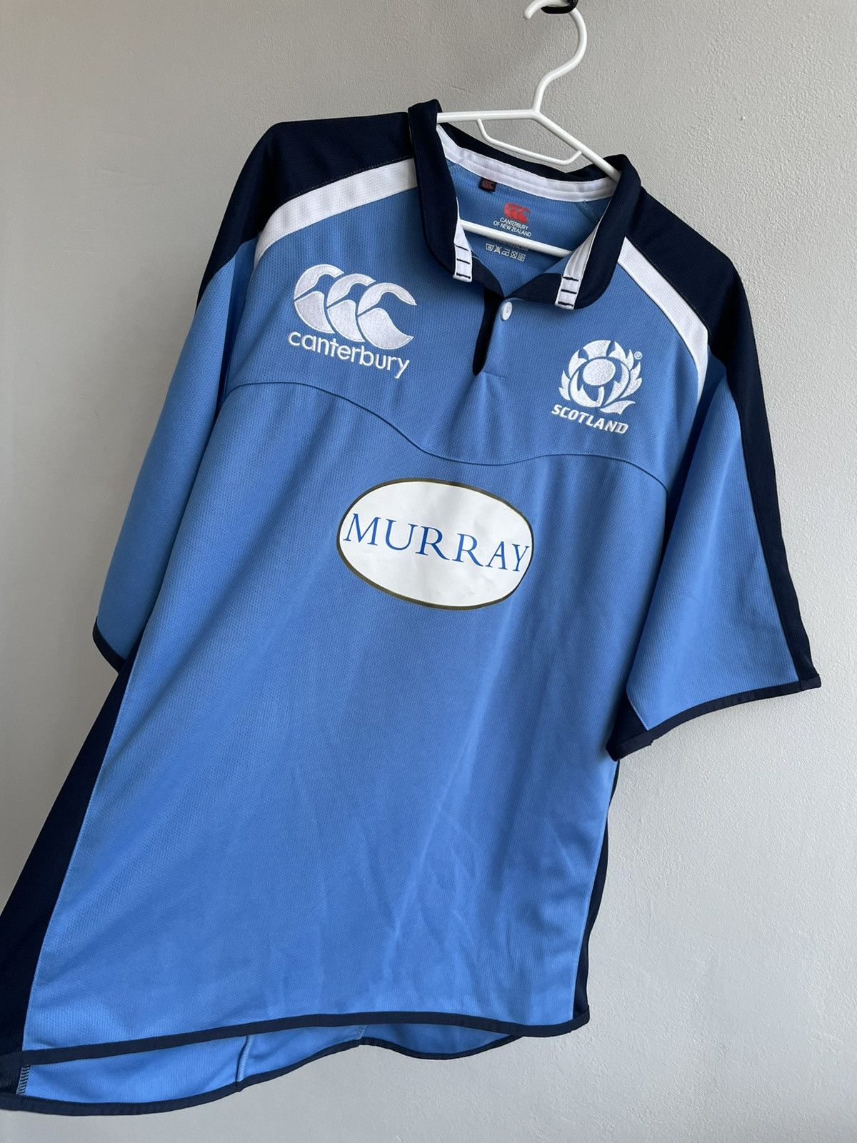 Canterbury of New Zealand Canterbury Scotland Rugby Union Jersey Navy Home Shirt Size US XL / EU 56 / 4 - 5 Thumbnail