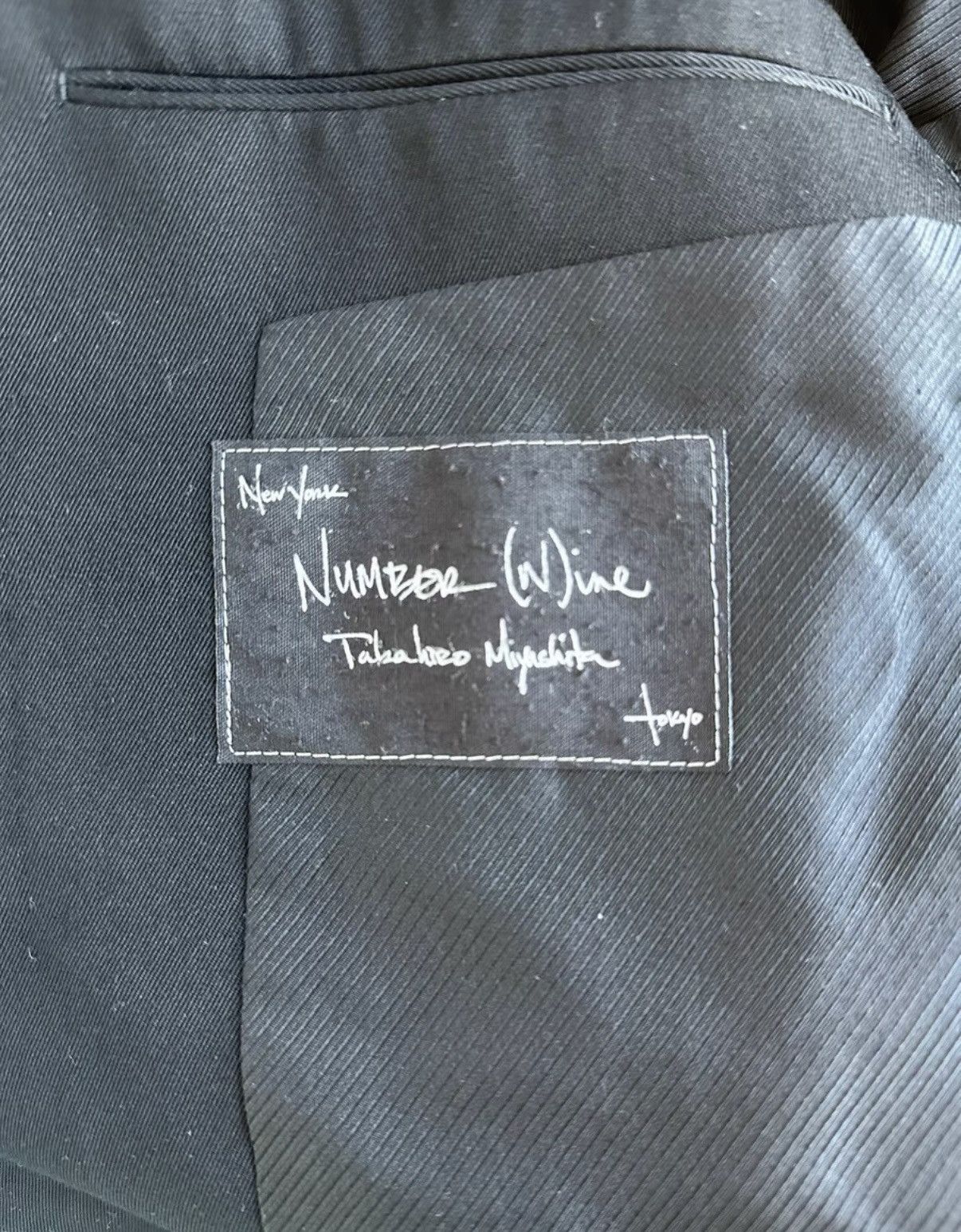 Number (N)ine Number (N)ine 06AW Noir Peaked Lapel Blazer Size US L / EU 52-54 / 3 - 4 Thumbnail