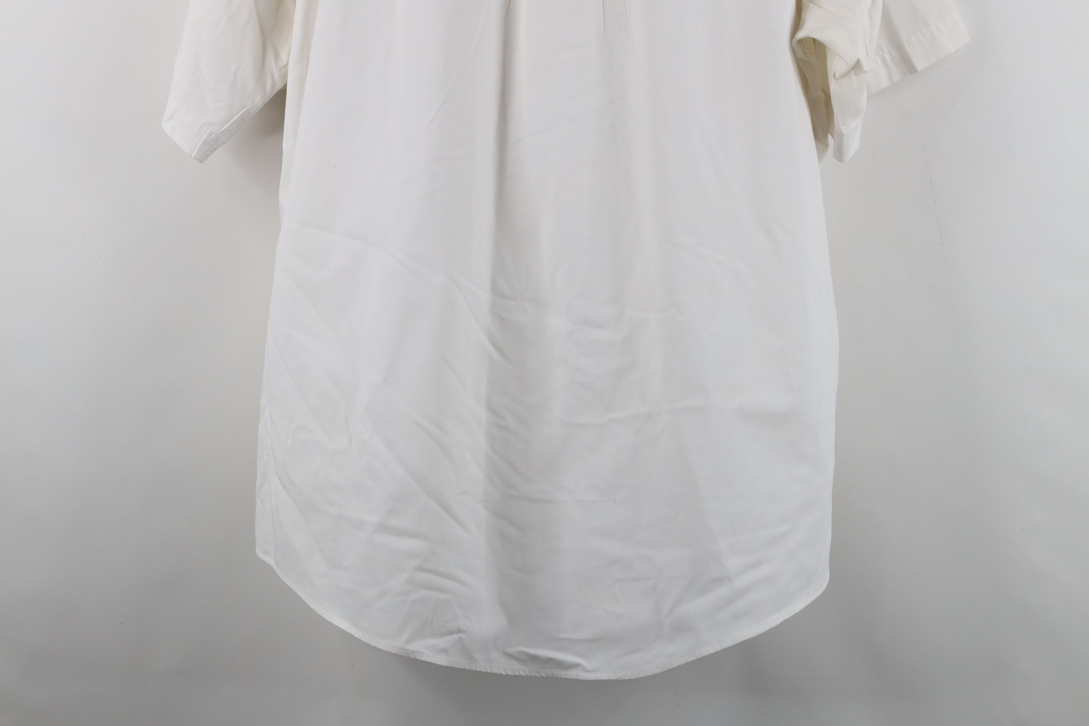 Vintage Vintage 90s Oxford Short Sleeve Button Down Shirt USA White Size US M / EU 48-50 / 2 - 15 Thumbnail