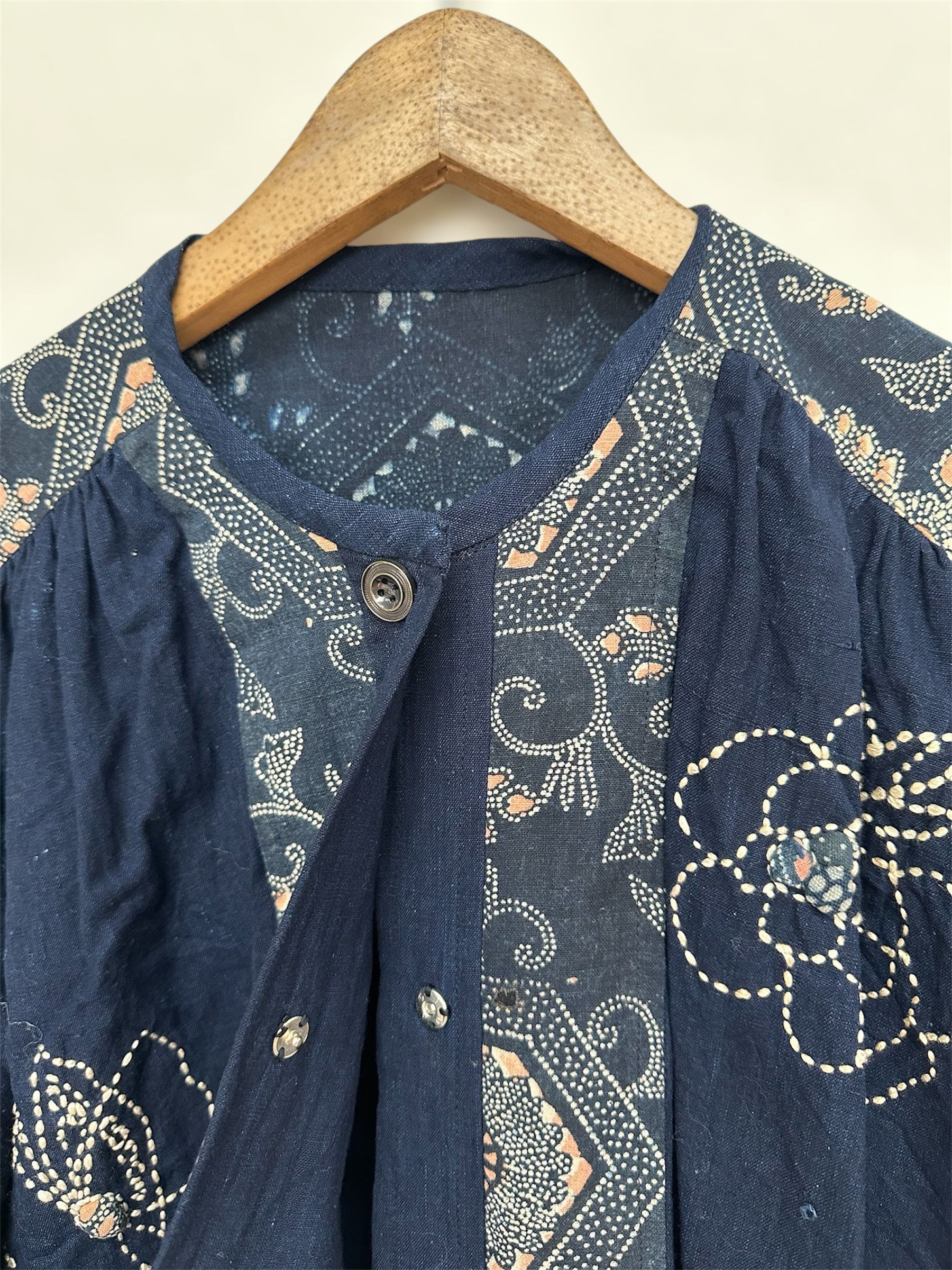 Indigo Vtg Japanese Brand Indigo Blue Shashiko Kendo Uniform Noragi Size US L / EU 52-54 / 3 - 6 Thumbnail