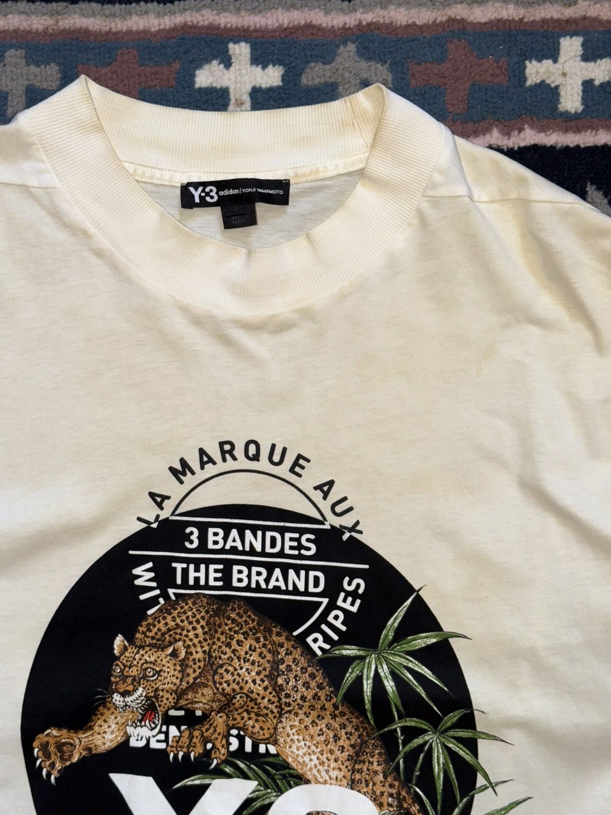 Adidas × Y-3 SS 2018 Y-3 Yohji Yamamoto Leopard Spring/Summer 2018 Tee Size US L / EU 52-54 / 3 - 2 Thumbnail