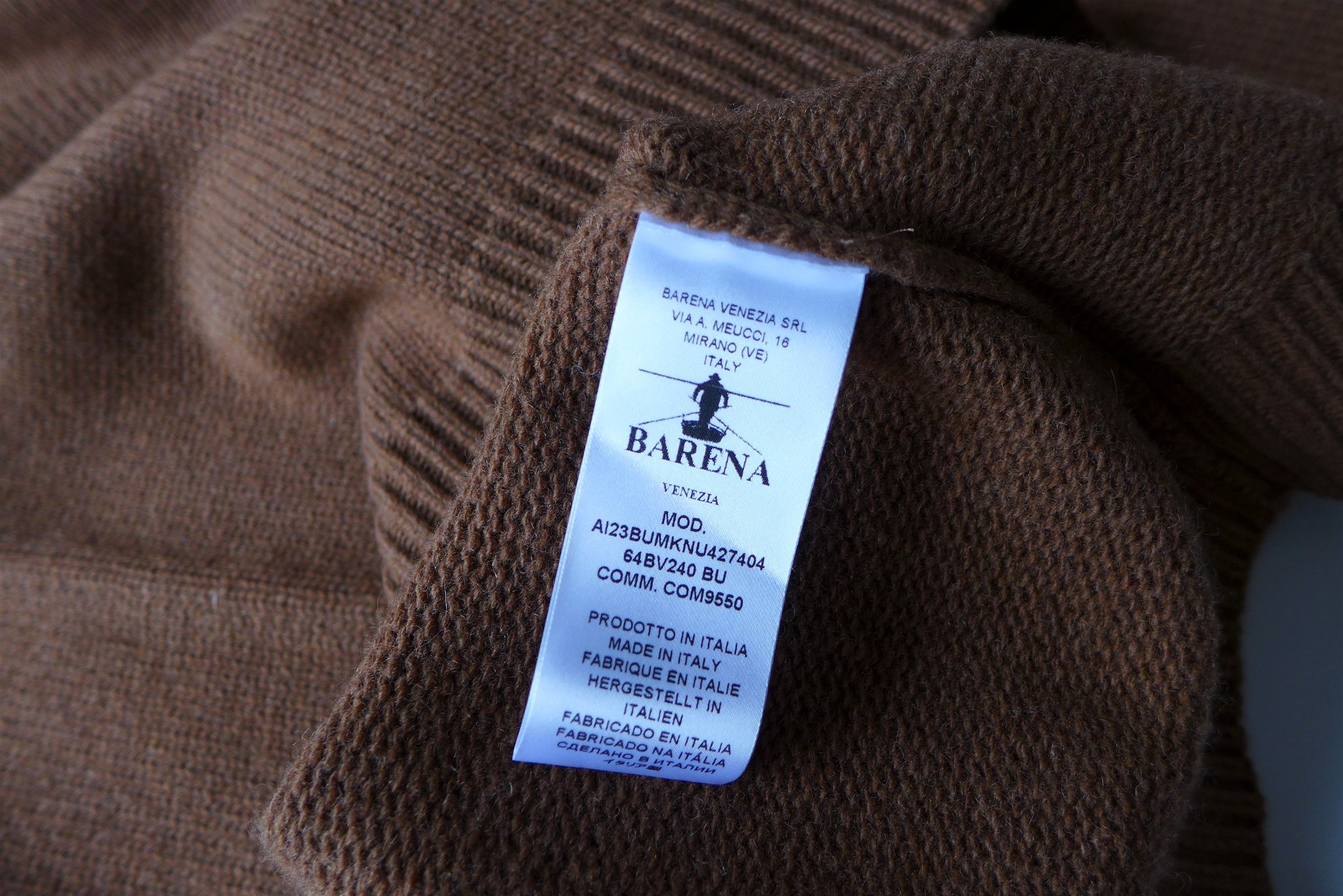 Barena Barena Ato Fiorin Sweater Knit - Brown Wool Size US L / EU 52-54 / 3 - 8 Thumbnail