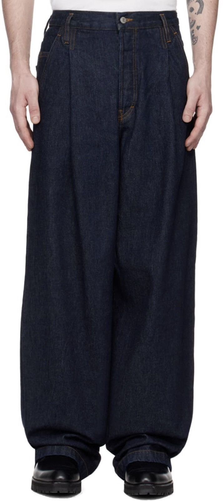 Dries Van Noten Dries van noten high waist Pleated denim Jeans pants Size US 29 - 9 Thumbnail