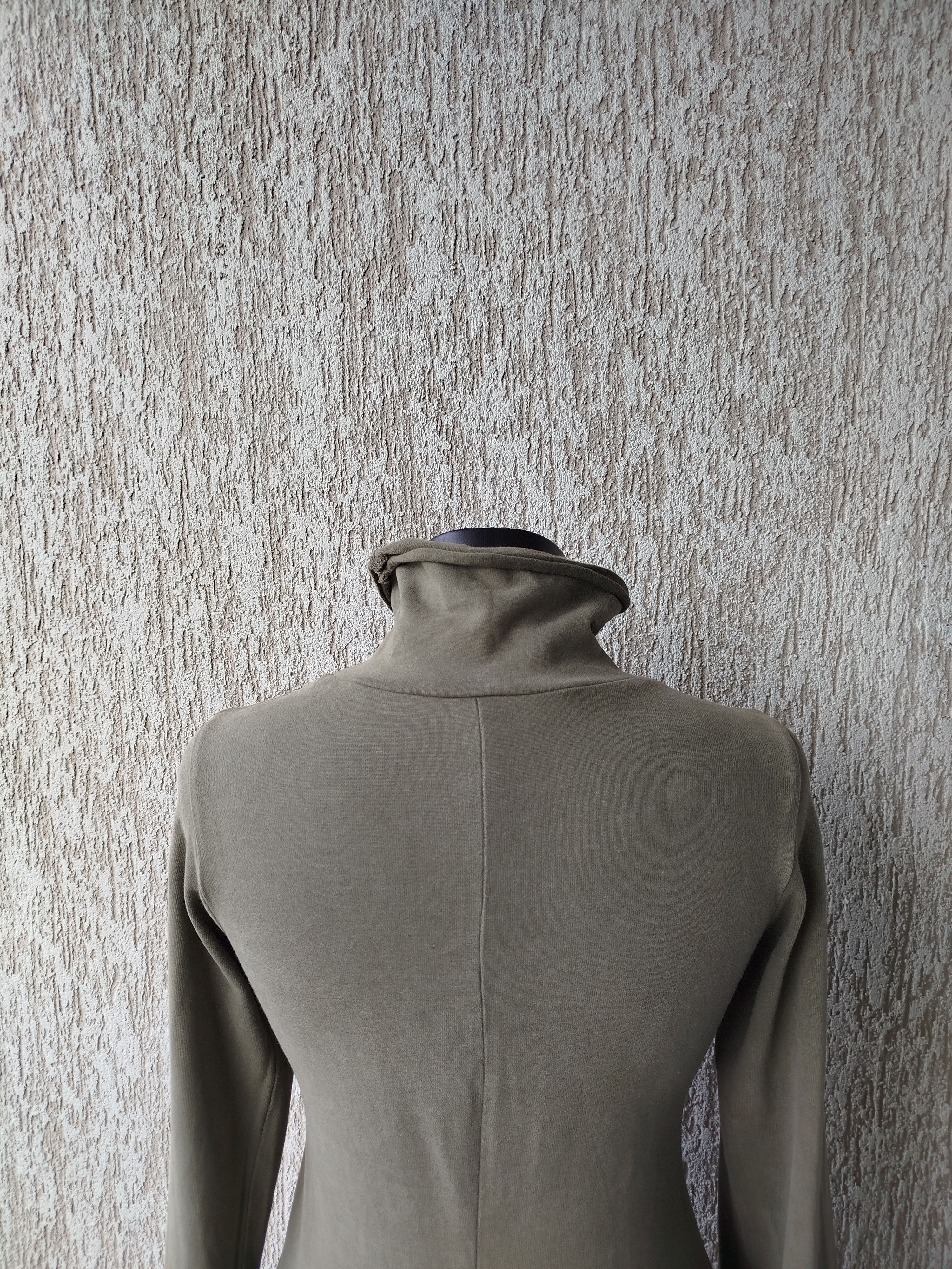 Marithe + Francois Girbaud Dress Long Sleeve Turtleneck Khaki Pockets Vintage Cotton Size S / US 4 / IT 40 - 10 Thumbnail