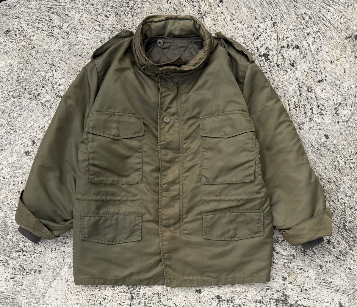 Vintage Army Project VTG Military Jacket Olive Green Quilted Lining Size US M / EU 48-50 / 2 - 1 Thumbnail