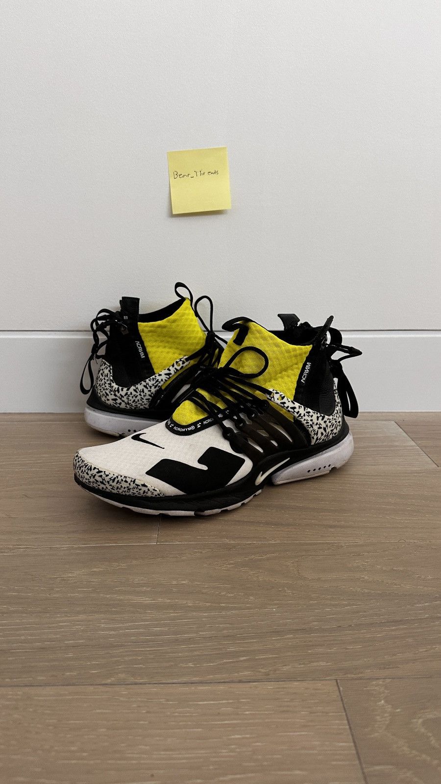 Acronym × Errolson Hugh × Nike NIKE ACRONYM PRESTO MID - DYNAMIC YELLOW Size US 12 / EU 45 - 1 Thumbnail