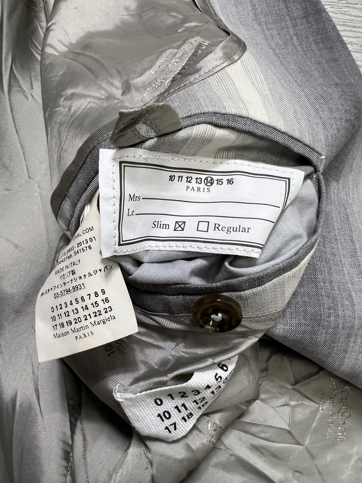 Maison Margiela Maison Margiela - S/S 13’ - Vertical Striped Blazer Size 46S - 14 Thumbnail