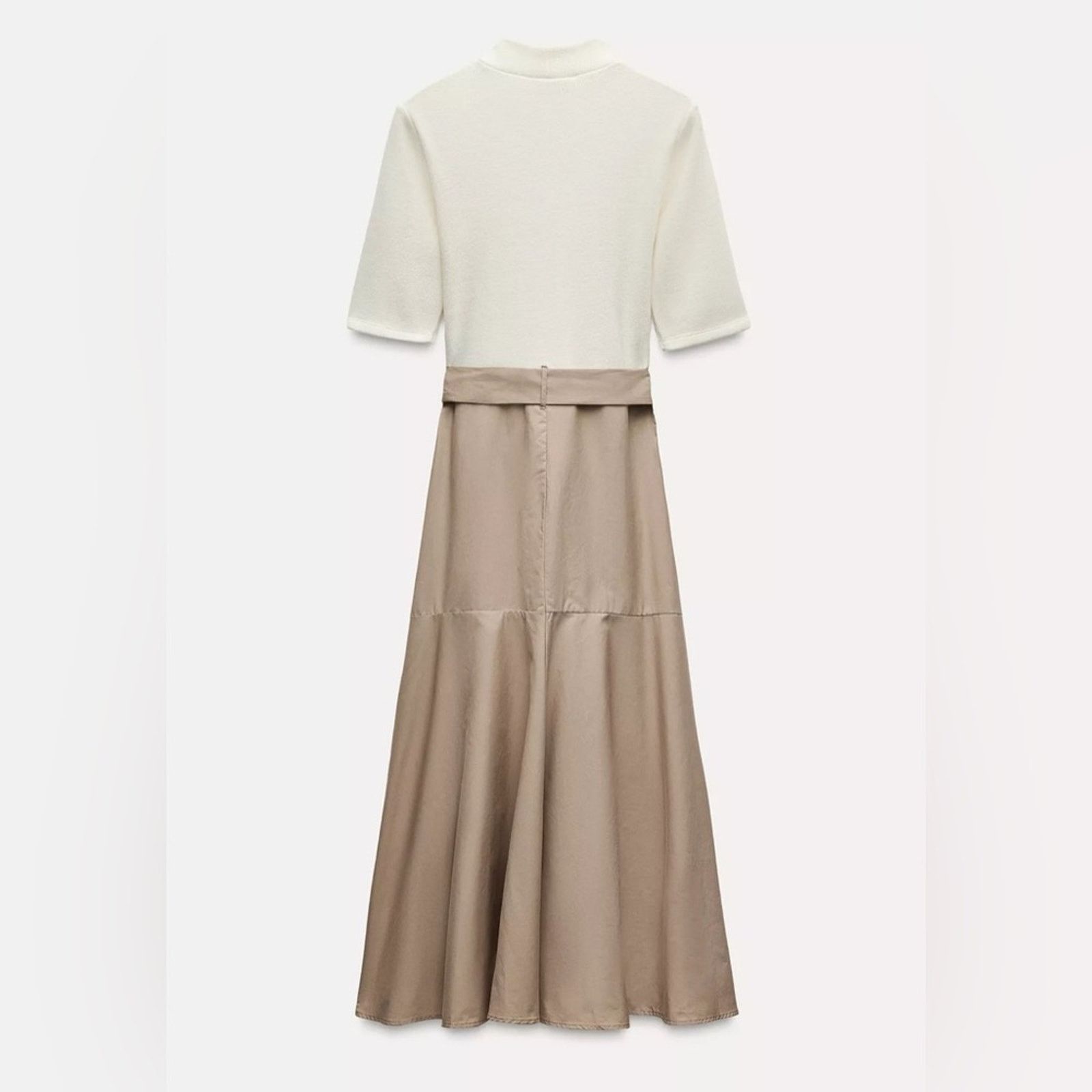 Zara Nwt- zara- soft feel combination dress-M Size M / US 6-8 / IT 42-44 - 3 Thumbnail