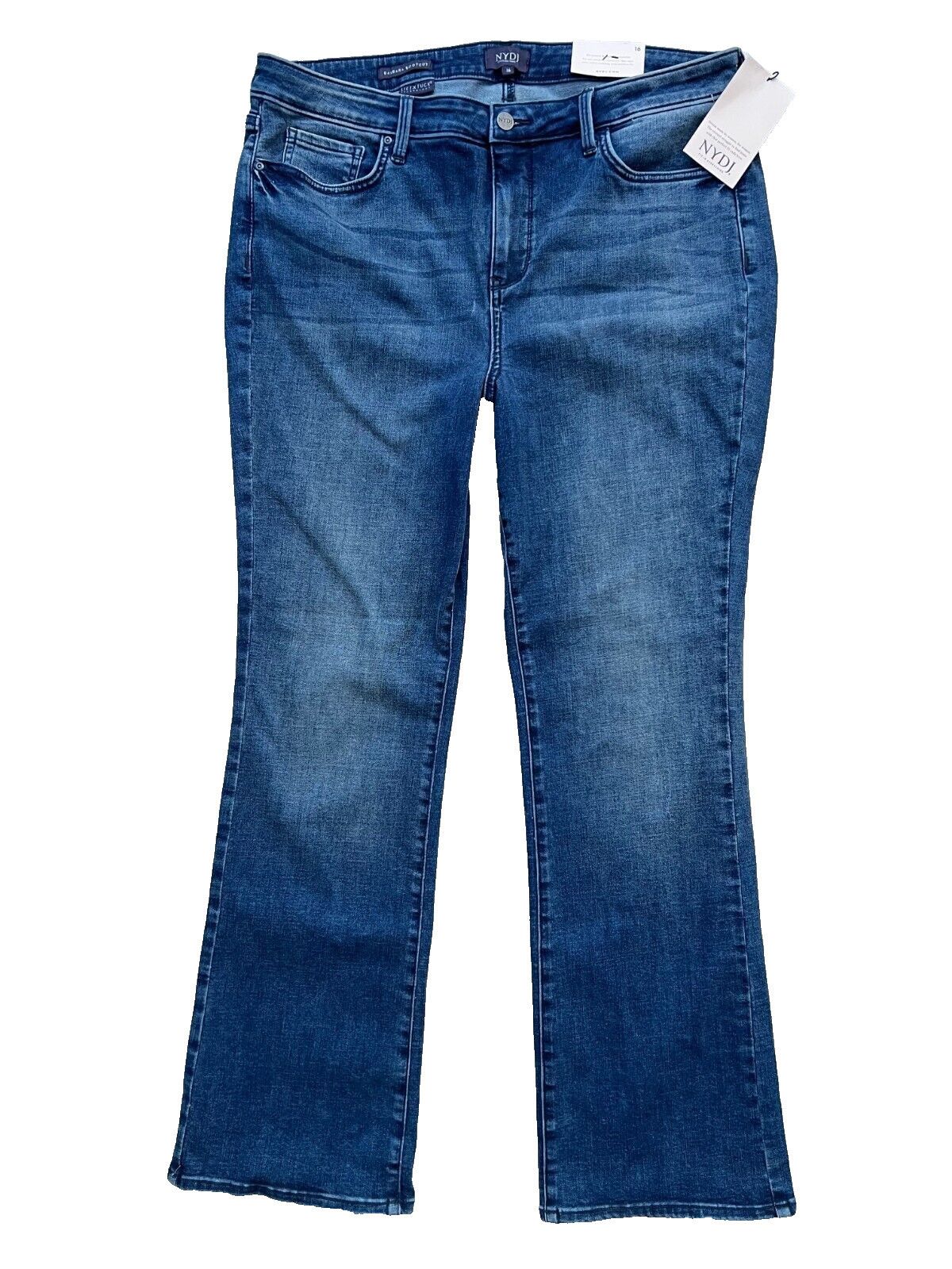 NYDJ NYDJ Barbara Bootcut Fit Denim Jeans Lombard ( 16 ) Size 38" / US 16 / IT 52 - 3 Thumbnail