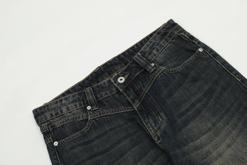 Japanese Brand × Jean American retro washed straight loose casual flared jeans Size US 32 / EU 48 - 3 Thumbnail
