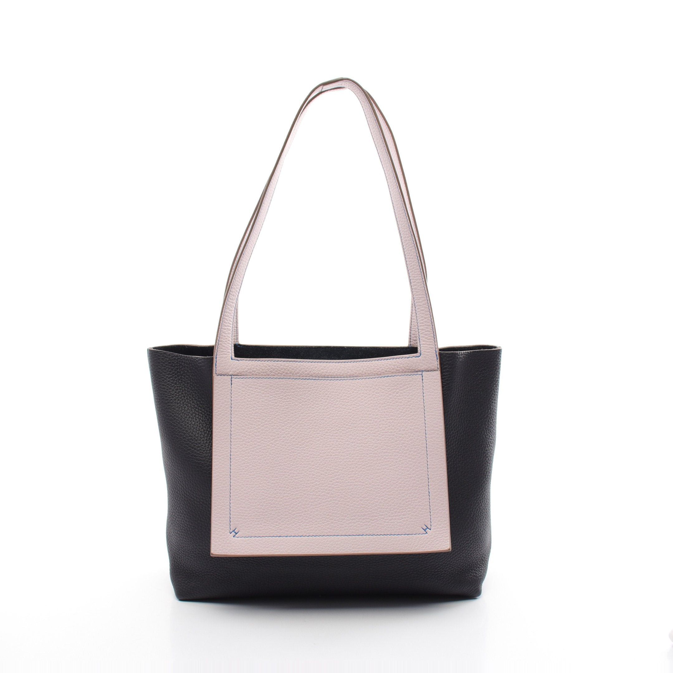 Hermes Hermes Hippopotamus Serie 31 Caban Mauve Pail Shoulder Bag Tote Clemence Leather Black Light Purple U Stamp Size ONE SIZE - 1 Thumbnail