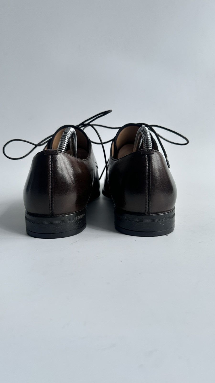 Bally Bally Switzerland Lampy Brown Leather Derby Shoes US 7.5 EEE Size US 7.5 / EU 40-41 - 6 Thumbnail