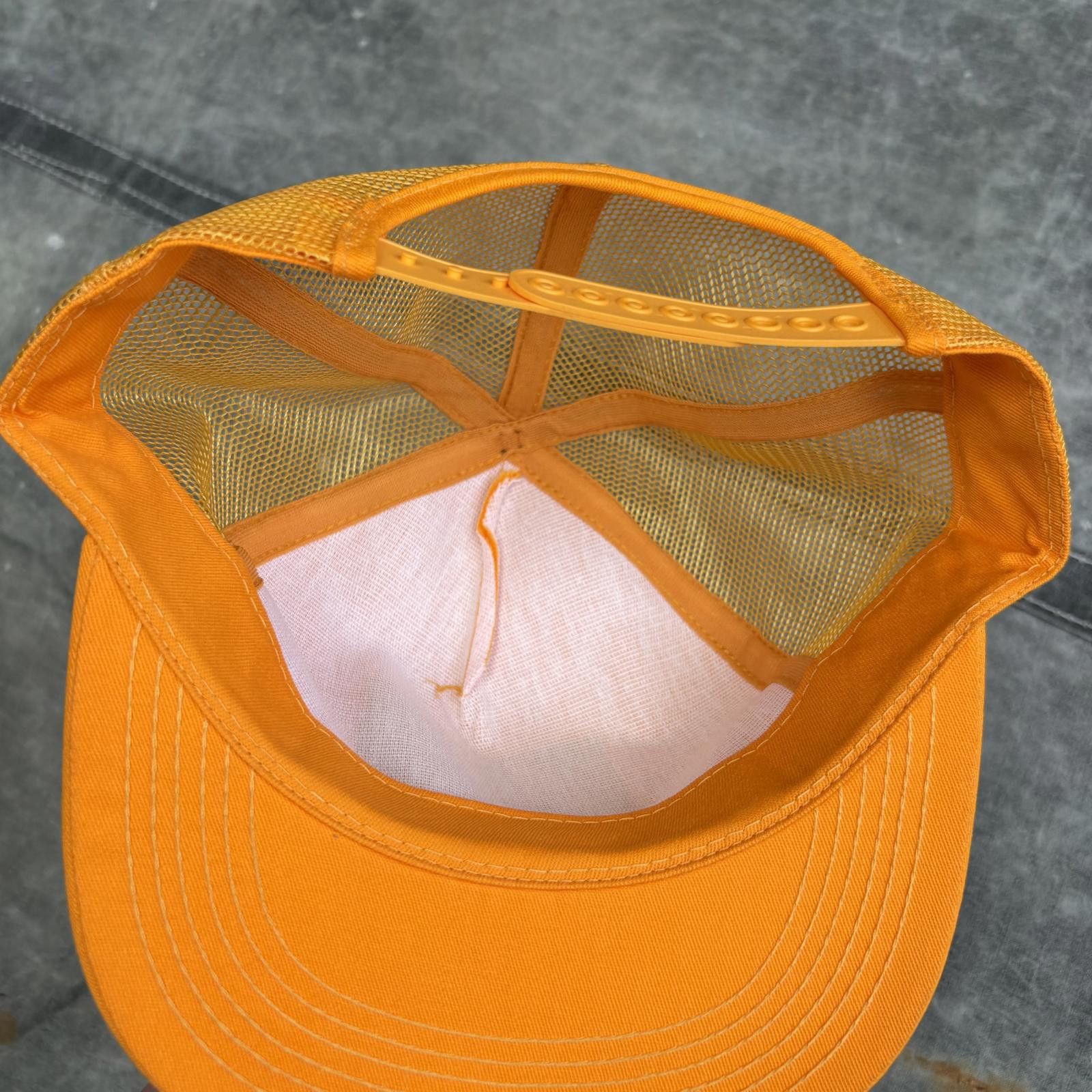 Vintage Vintage 80s Deadstock Orange Charge Lightning Trucker Hat Size ONE SIZE - 3 Thumbnail