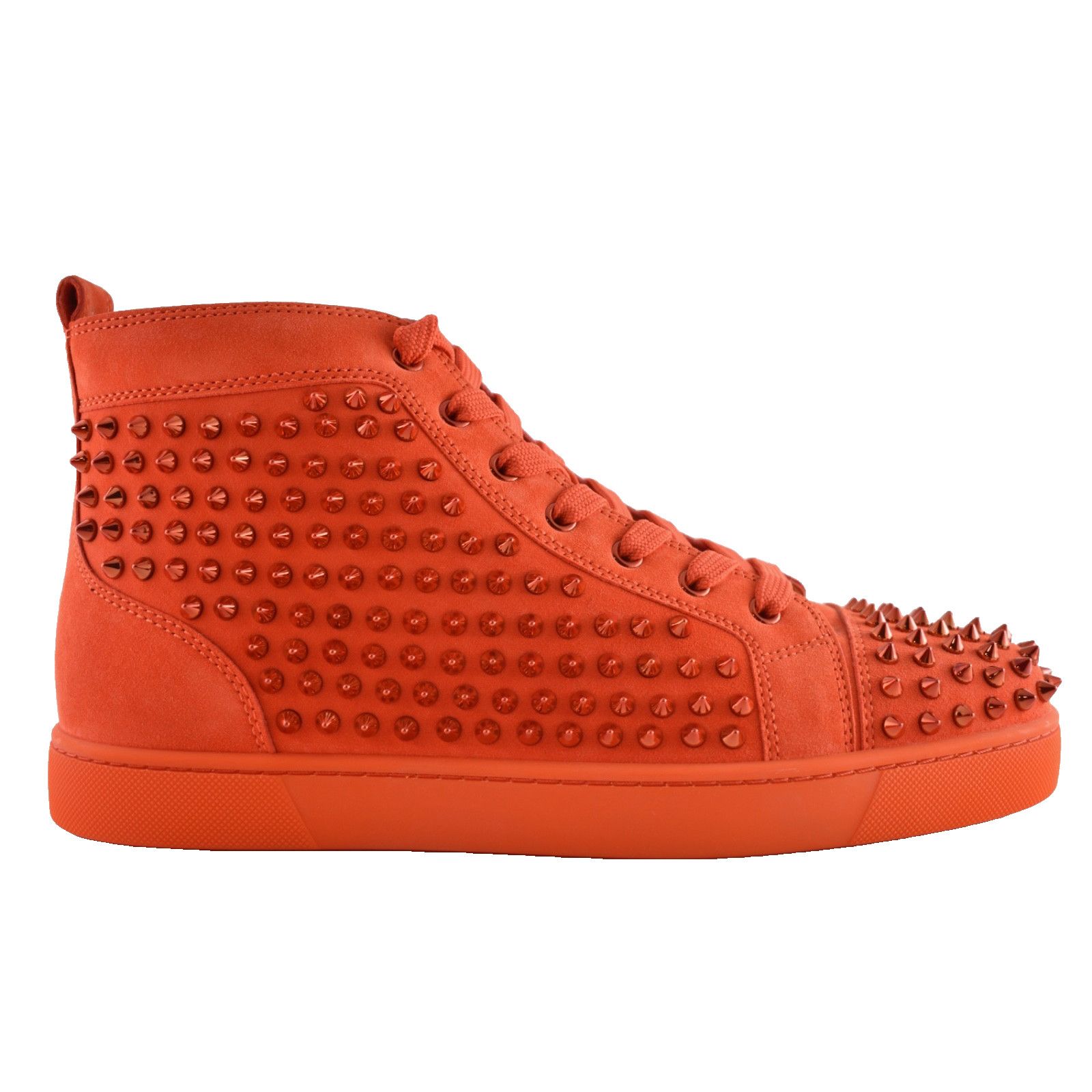Christian Louboutin Christian Louboutin Louis Flat Spike Tomate Red Orange High Size US 11 / EU 44 - 1 Thumbnail