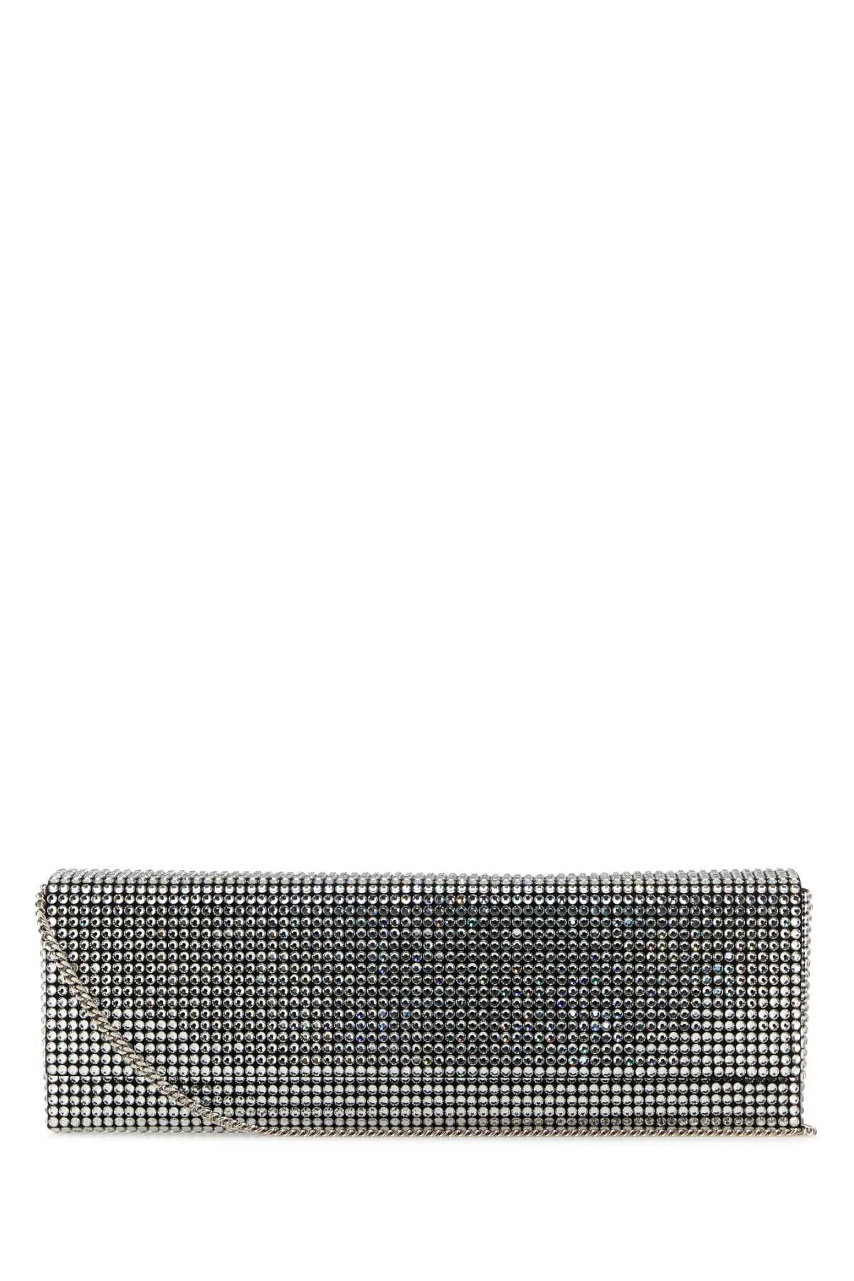 Amina Muaddi Embellished Satin Amini Paloma Clutch Size ONE SIZE - 1 Thumbnail
