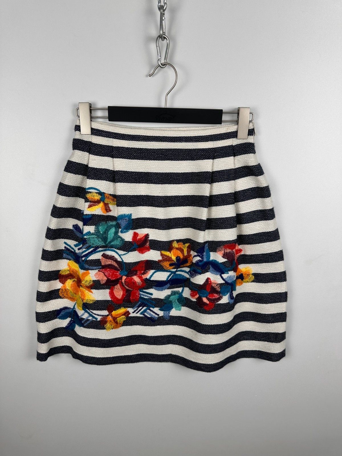 Other IVKO A-Line Skirt Tan Floral Striped Size 38 Cotton Size 26" / US 2 / IT 38 - 1 Thumbnail