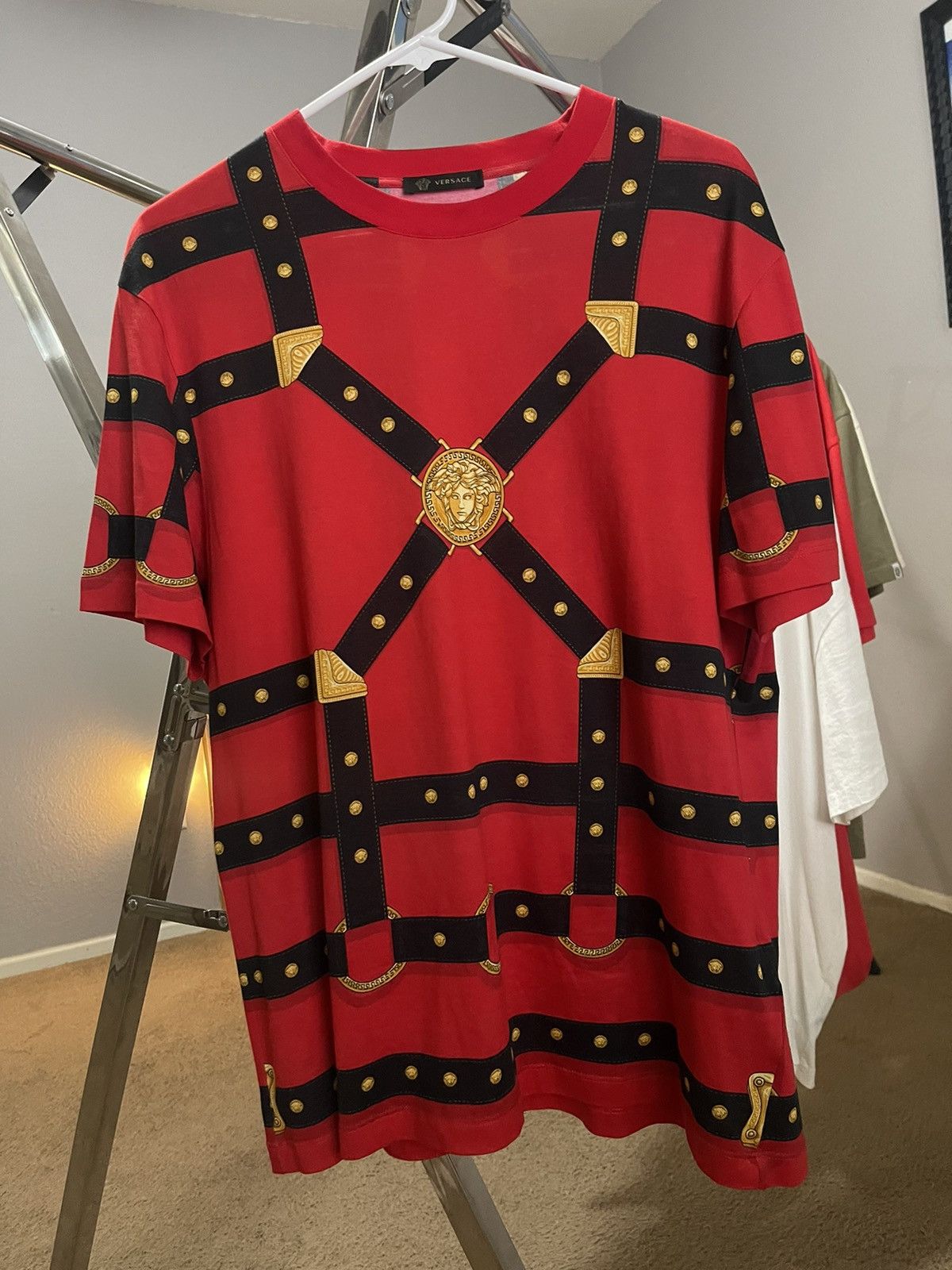 Versace Versace Harness Medusa TShirt Size US XL / EU 56 / 4 - 1 Thumbnail