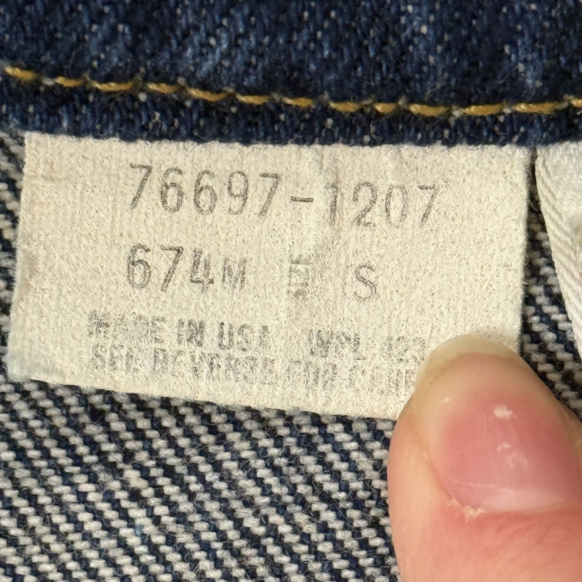 Levi's Vtg Levis INDIGO Blue Jean Jacket ROCKER Denim Vest Size S / US 4 / IT 40 - 6 Thumbnail