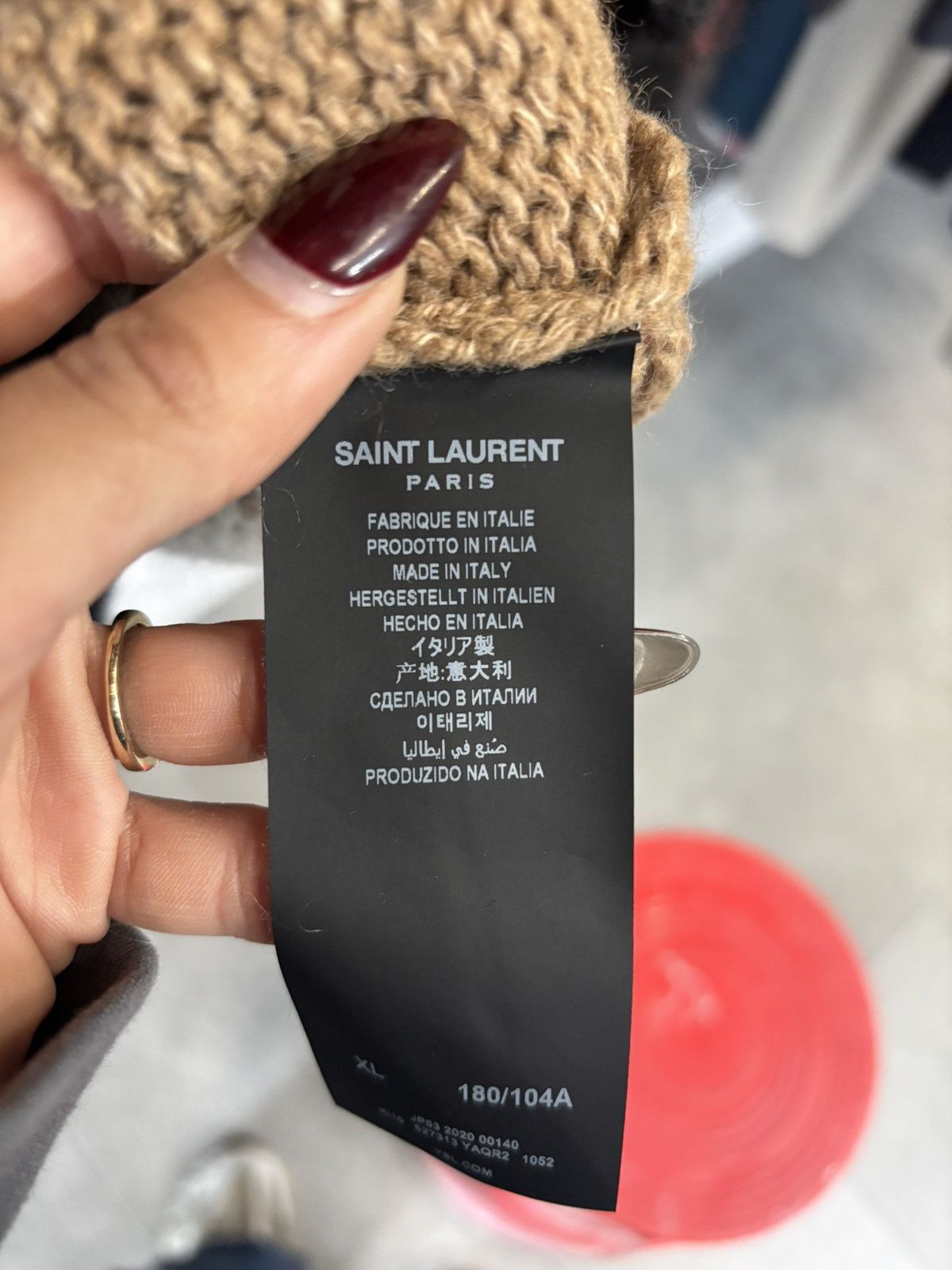 Yves Saint Laurent SAINT LAURENT ABSTRACT CAMP KNITWEAR - USED SIZE XL Size US XL / EU 56 / 4 - 4 Thumbnail