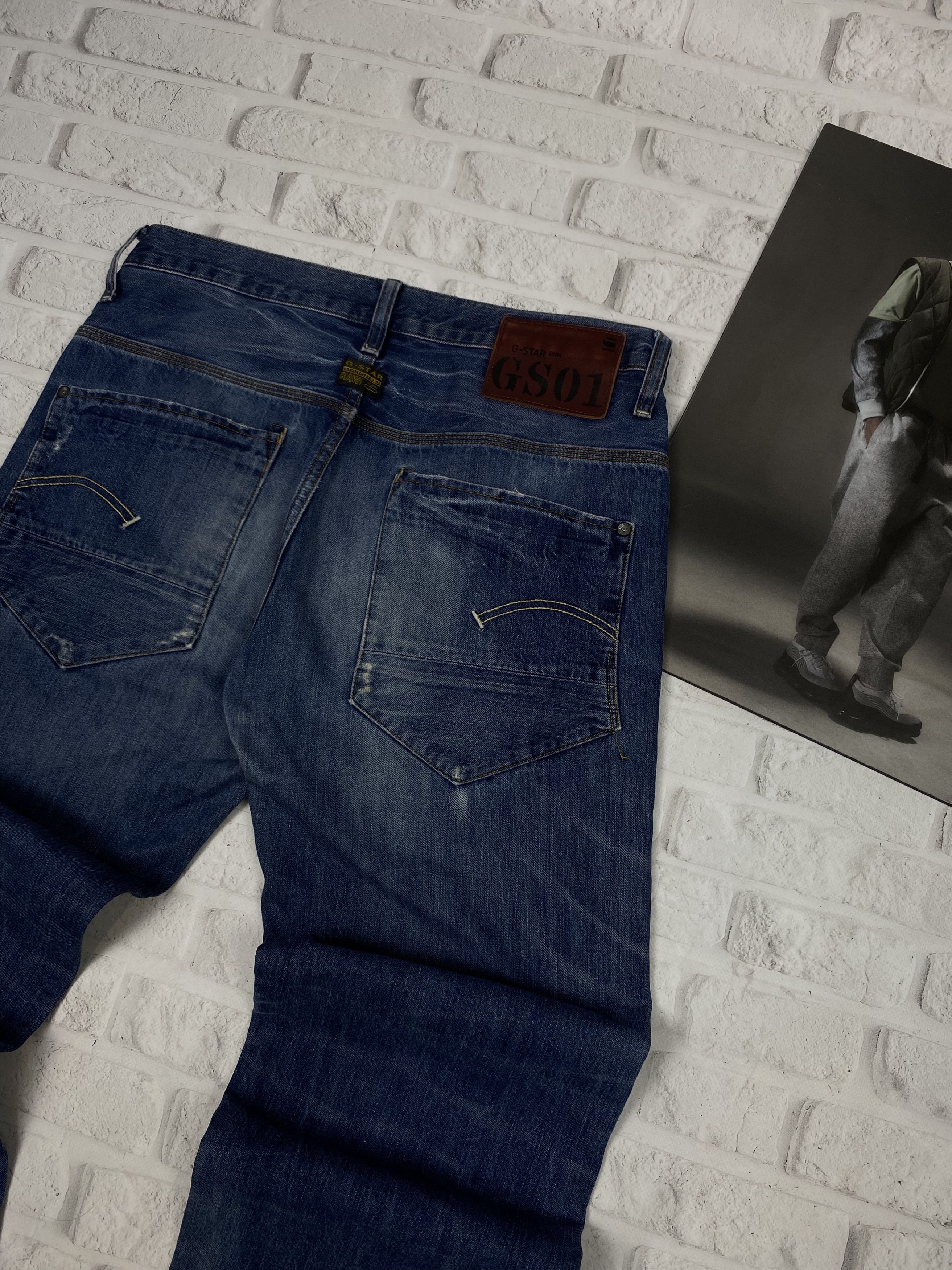G-Star Men's G-Star RAW 96 Y2K Tapered Jeans Blue Size 34x34 Size US 34 / EU 50 - 4 Thumbnail