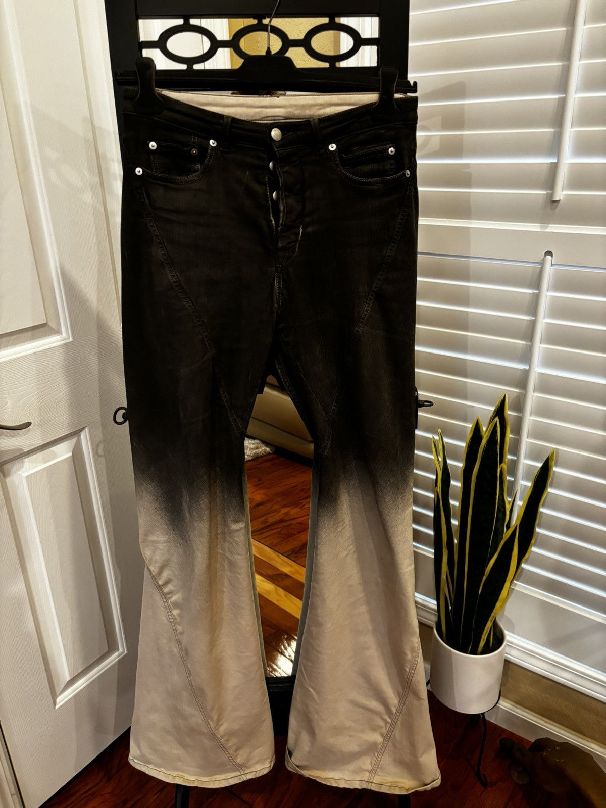 image of Rick Owens Rick Owen’S Black Pearl Bootcut Jeans, Men's (Size 31)