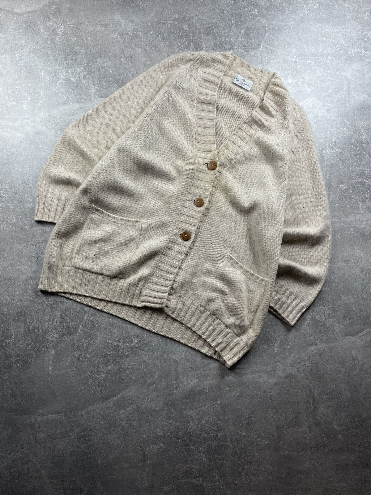 Iris von Arnim Iris von Arnim Cashmere Knit Cardigan Beige Button Longline Size M / US 6-8 / IT 42-44 - 2 Thumbnail