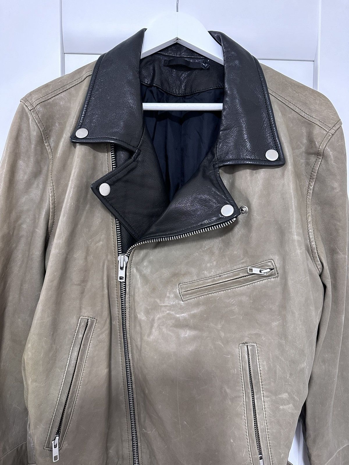 Blk Dnm BLK DNM Leather Biker Jacket XL Motorcycle Size US XL / EU 56 / 4 - 2 Thumbnail