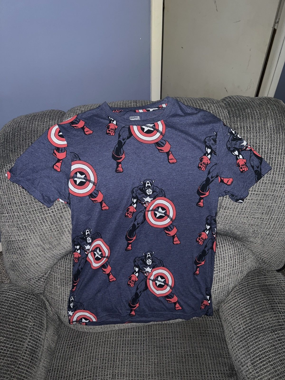 Marvel Comics Marvel Comics Captain America All-Over Tee Size US M / EU 48-50 / 2 - 1 Thumbnail