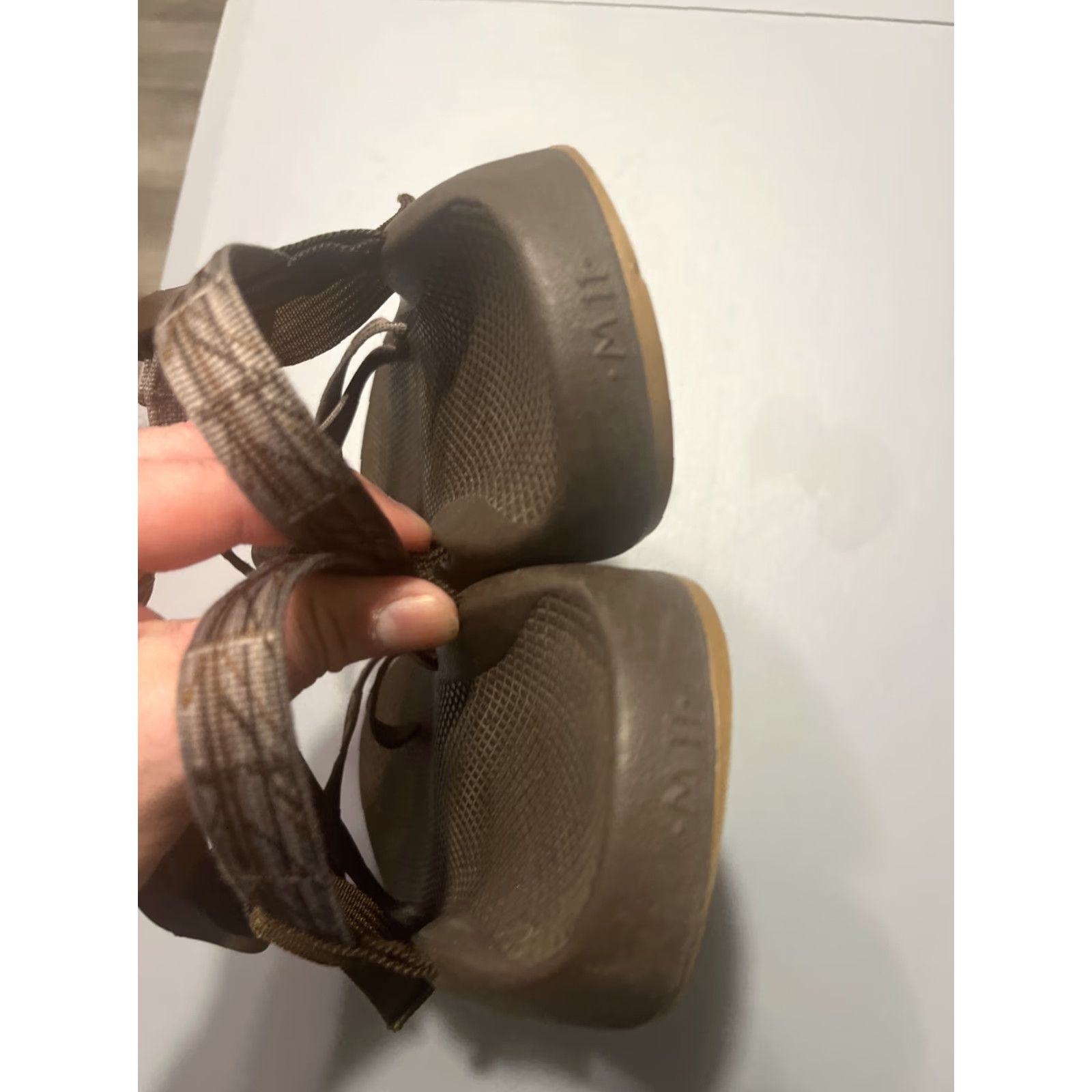 Chaco Chaco Z1 Classic Sandal Mens 11 Brown Black Vibram Sole Slip-On Sport Beach Activewear Casual Shoes Men Size ONE SIZE - 4 Thumbnail