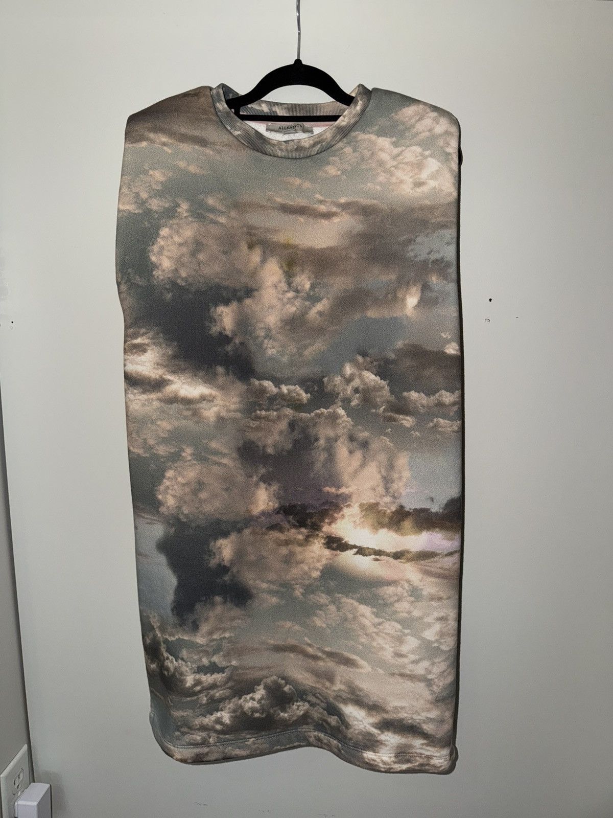 Allsaints Allsaints Coni Sky Print Tank Dress Size XS / US 0-2 / IT 36-38 - 1 Thumbnail
