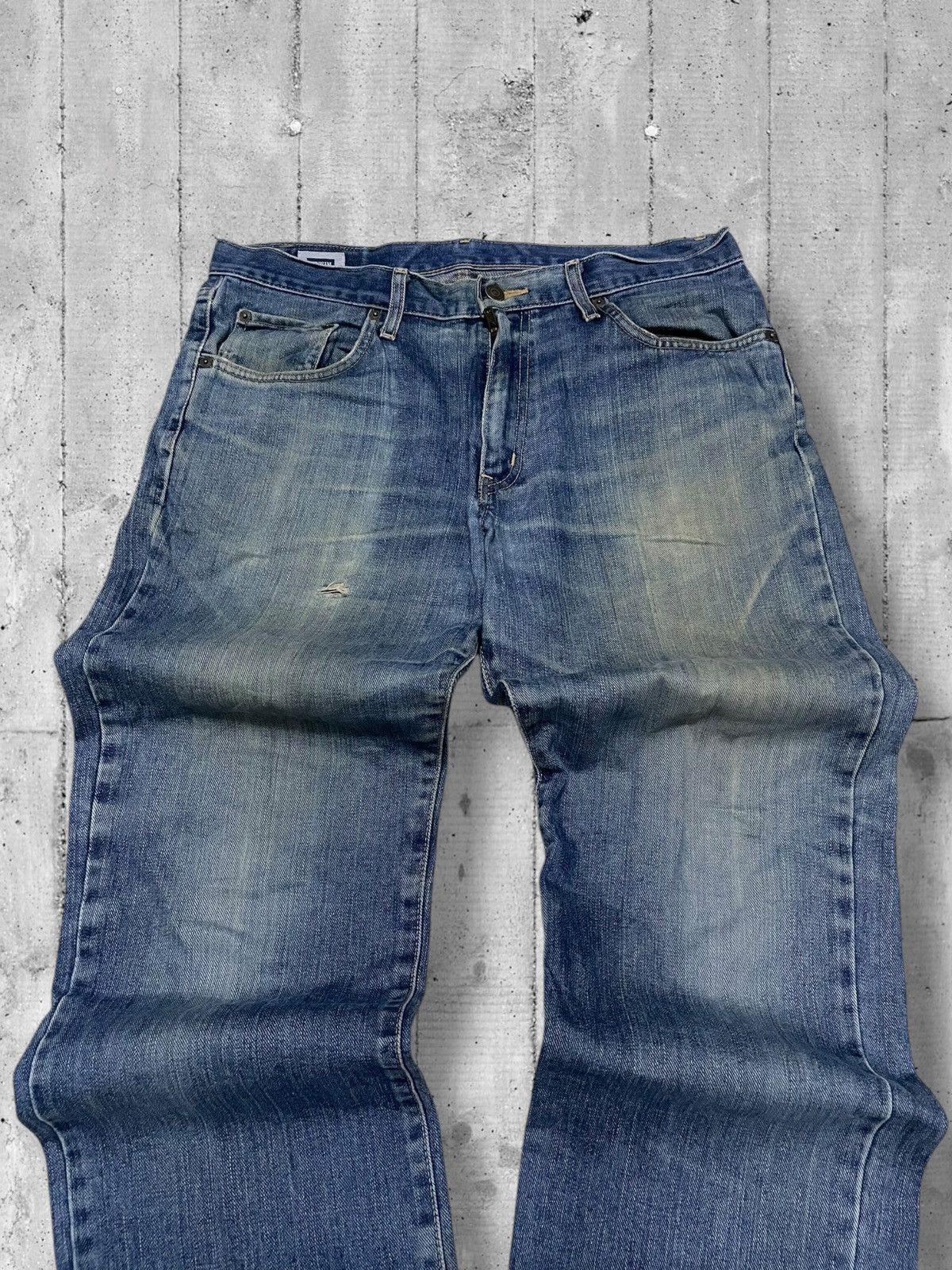 Designer × Edwin × Vintage Vintage 1990s Japan Designer Edwin Distressed Mudwash Denim Size US 32 / EU 48 - 4 Thumbnail