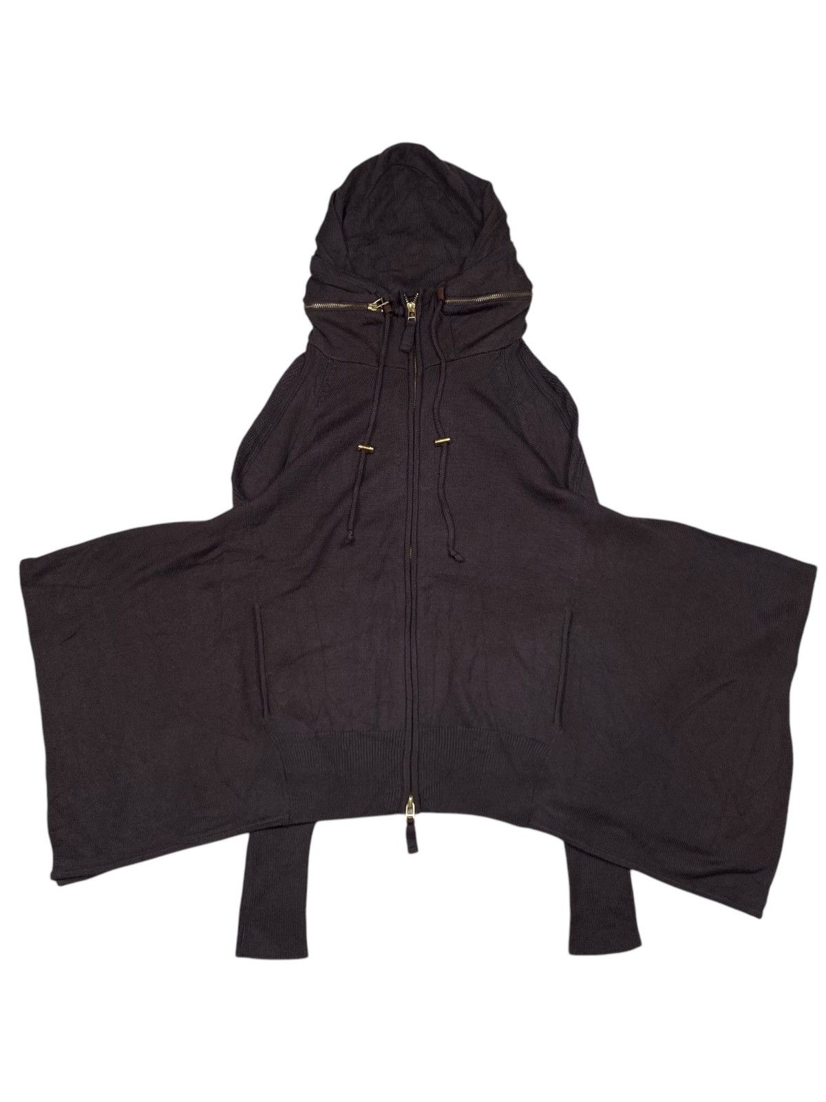 If Six Was Nine 2000s Girbaud - Apocalypse Style Bono Zip Hoodi Size US M / EU 48-50 / 2 - 3 Thumbnail