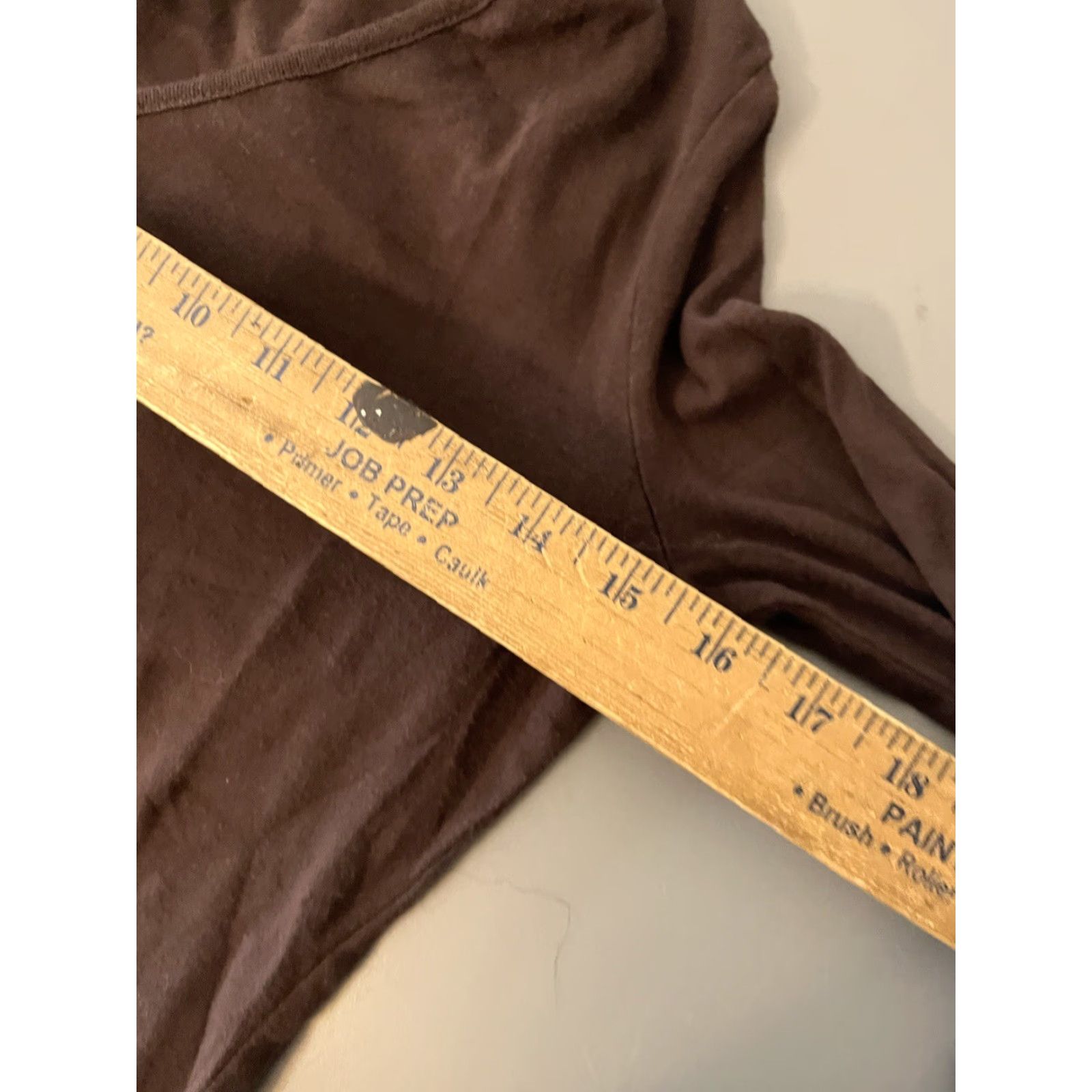 Gap Womens Gap T-Shirt Brown V-Neck Long Sleeve Medium Solid Shirt Womens Size M / US 6-8 / IT 42-44 - 4 Thumbnail