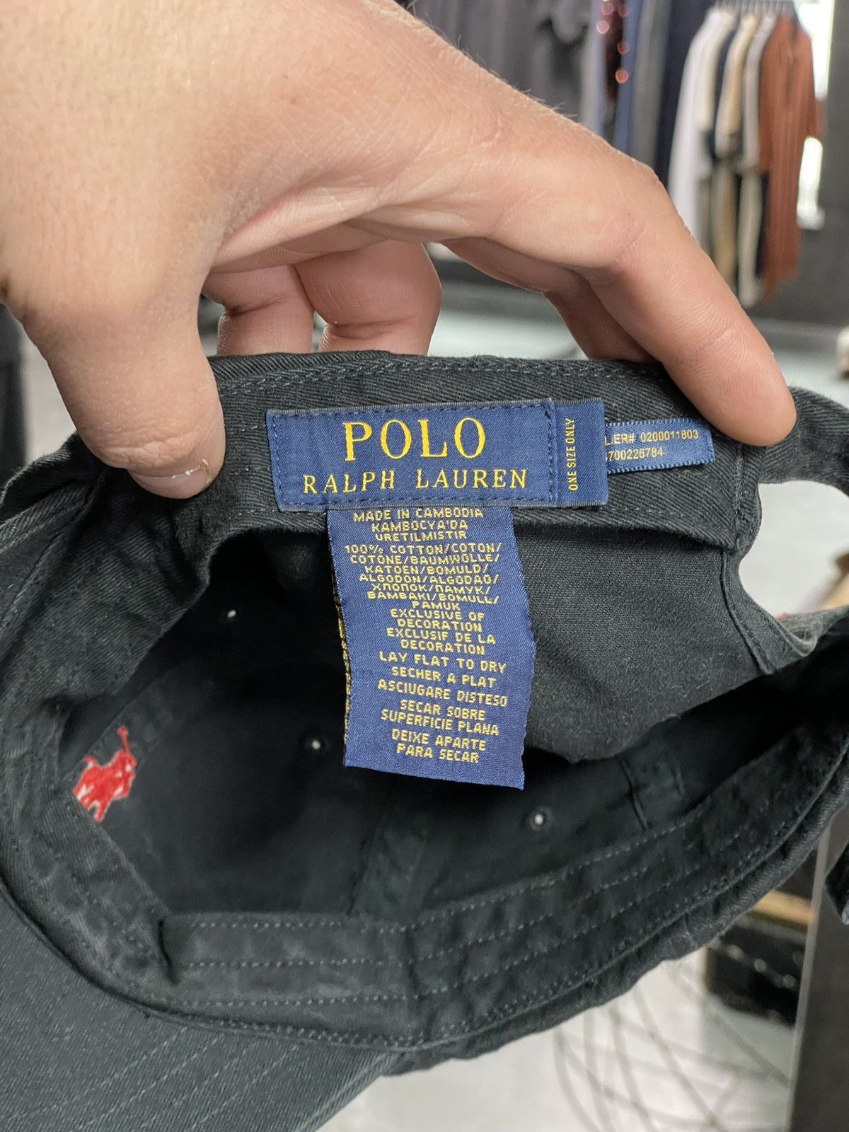 Polo Ralph Lauren Men’s Cap Polo Ralph Lauren – Black with Red Logo Size ONE SIZE - 5 Thumbnail