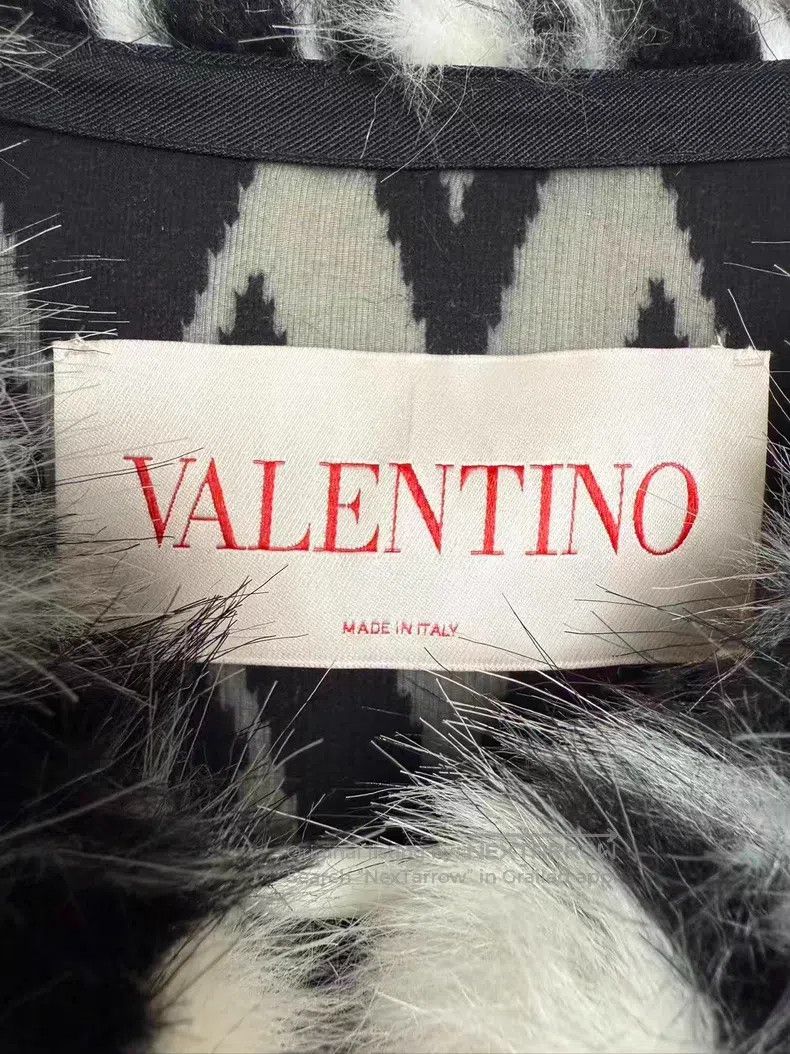 Valentino Valentino Graphic print textured long-sleeved jacket coat Size XS / US 0-2 / IT 36-38 - 3 Thumbnail